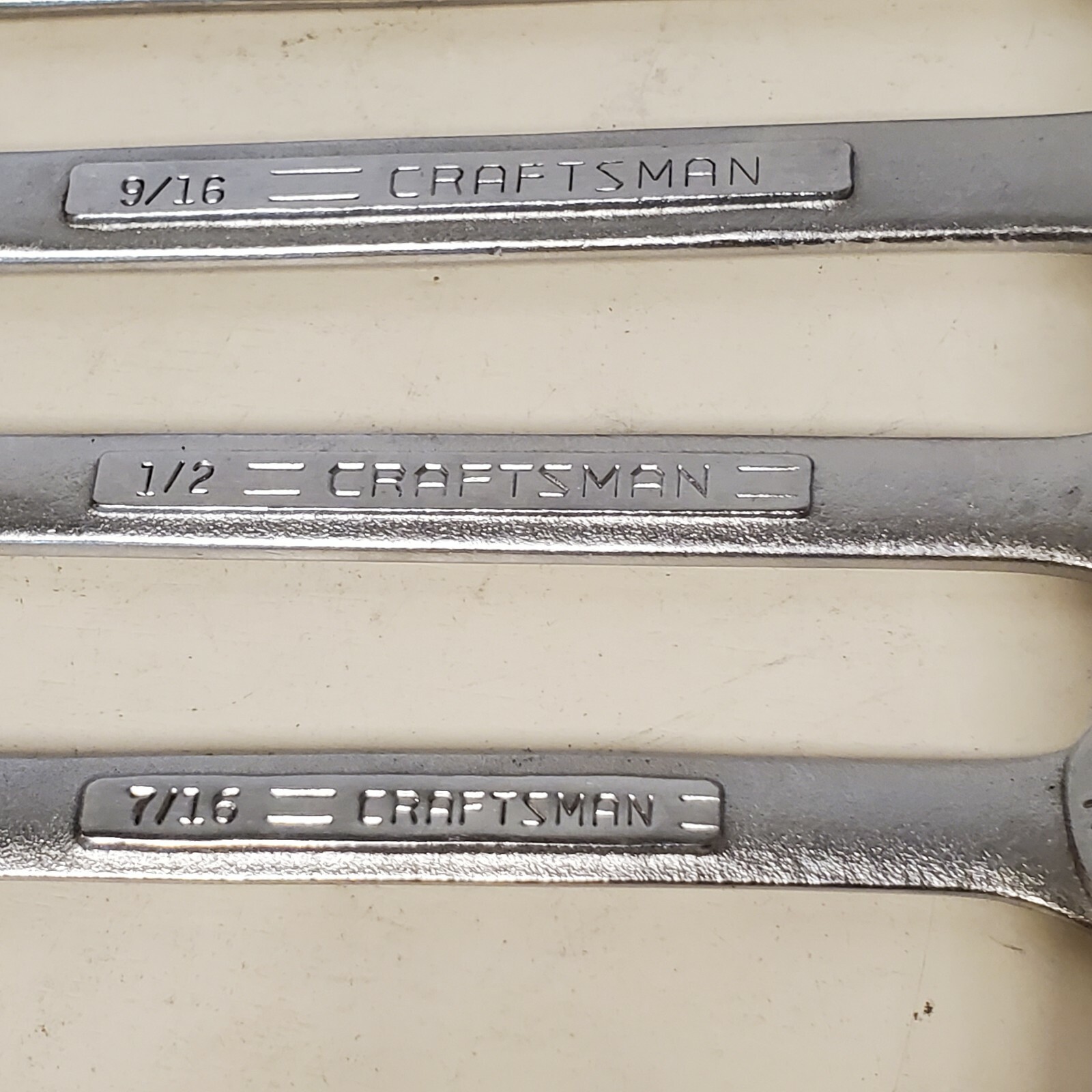 Vintage Craftsman USA 6 pcs SAE 12 Point Combo Wrench Set VA VV Various Sizes
