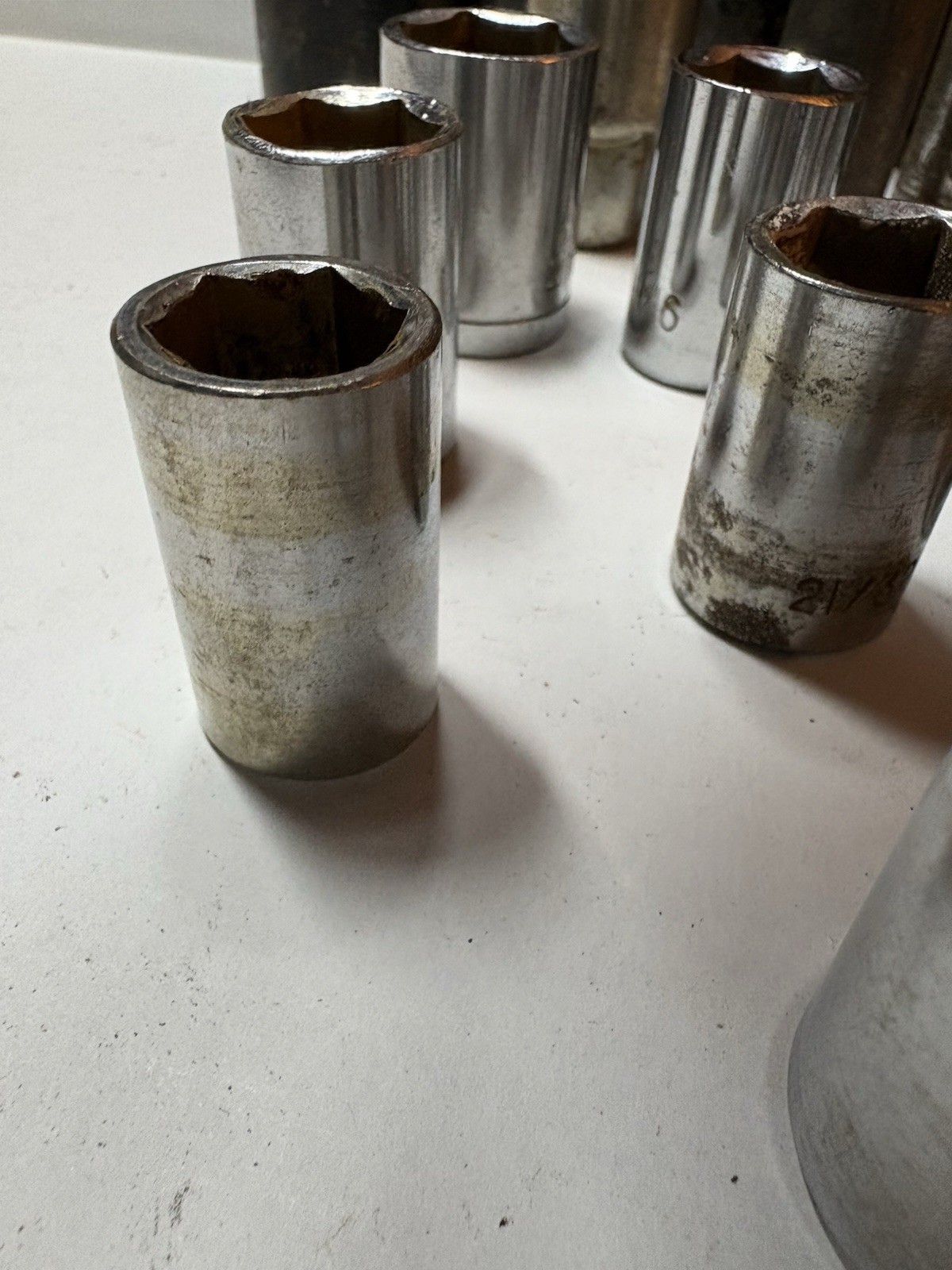 Lot of 36 Assorted Sockets Deep & Short Well 1/2″Drive 6 & 12 Point Metric & SAE