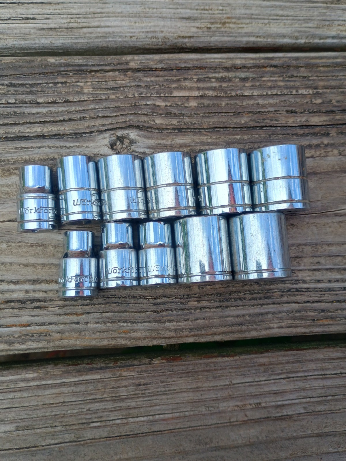 11 Pc Workforce 3/8″ Drive 6 Point Sockets Metric & SAE