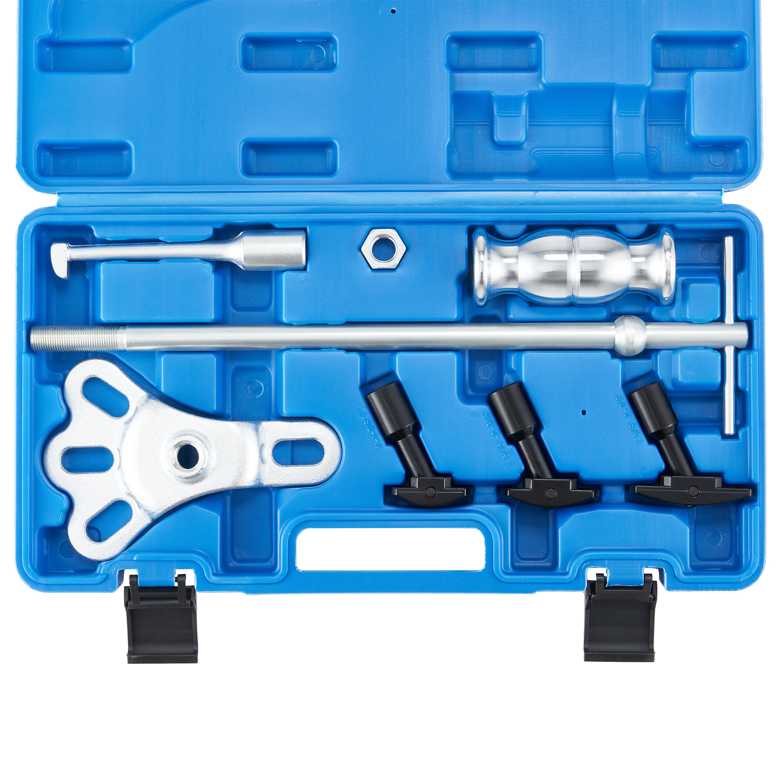 8pc Rear Axle Seal Bearing Puller Tool Set Slide Hammer Kit w Yoke Hook Adapters