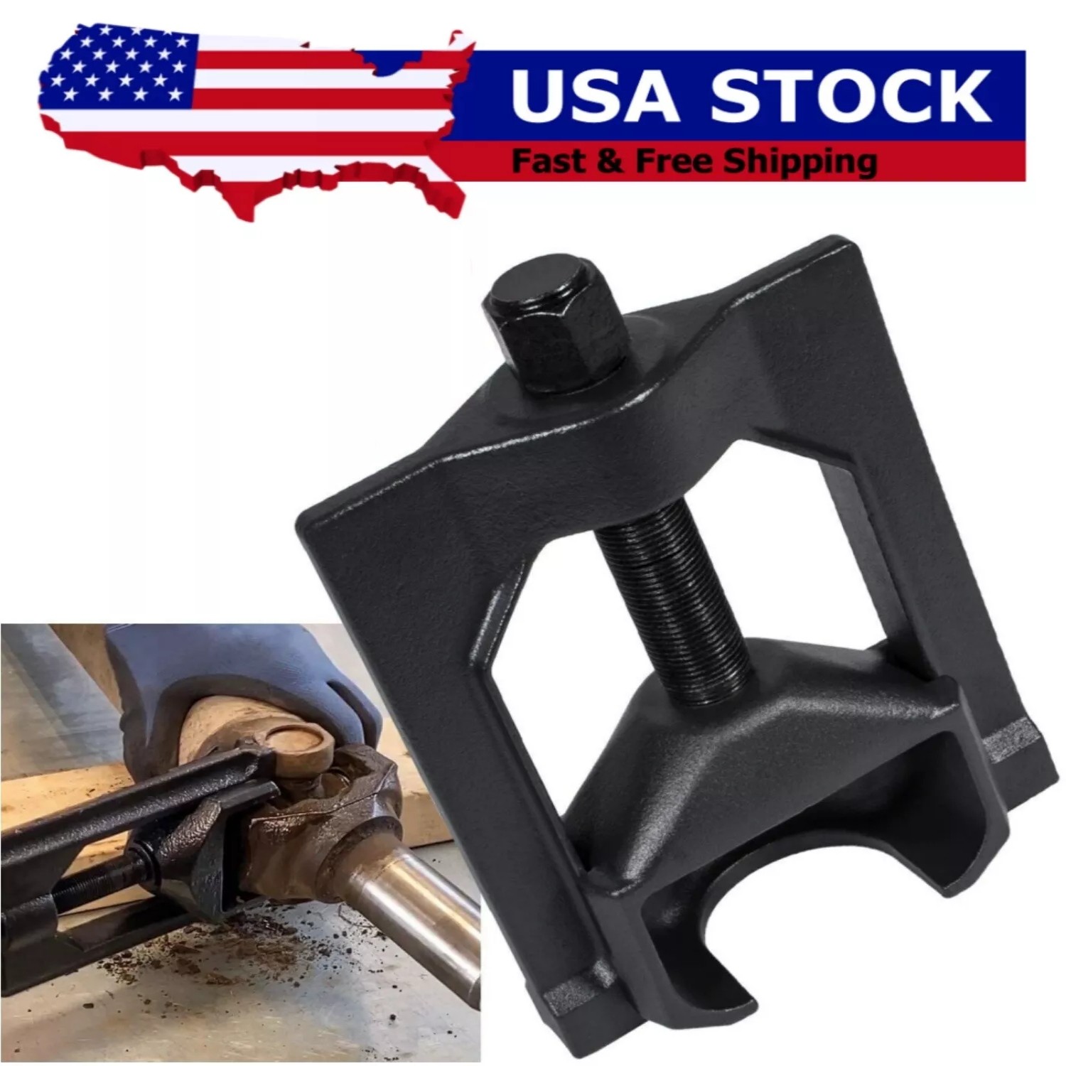 10102 Universal Joint Puller U-Joint 1.5″ to 2.2″ Cups Tool for Trucks Machinery