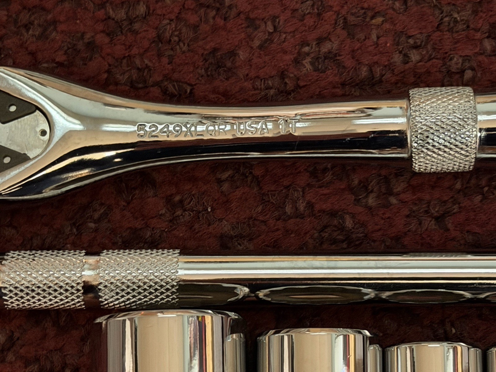 NEW Proto 5249xl rachet and sockets 9 piece set Extension 3/8″ Drive 12″ Long