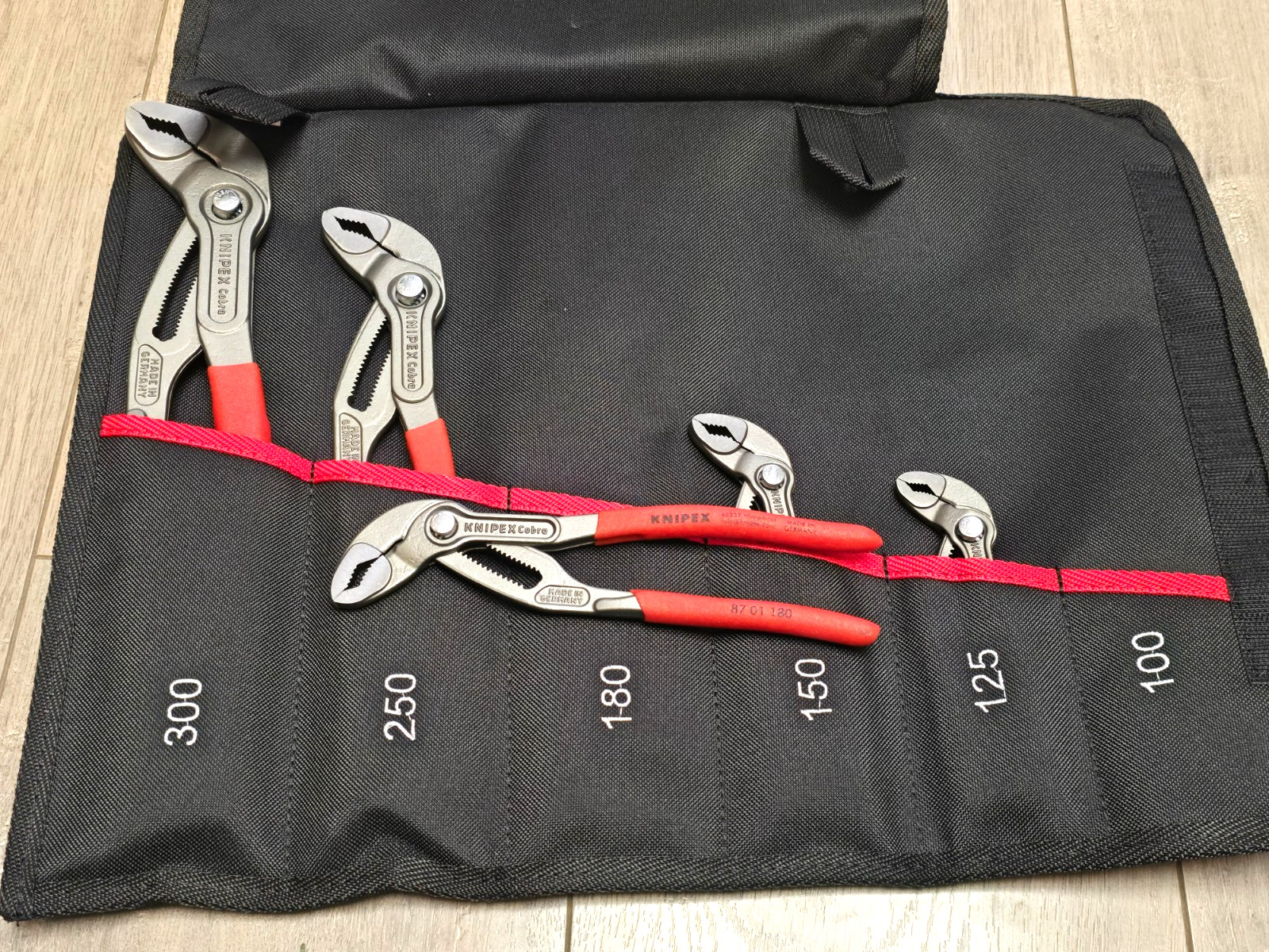 Knipex Tools 001955S5 5pc Cobra Pro Plier Set 5″, 6″, 7″, 10″ & 12″ w/Pouch