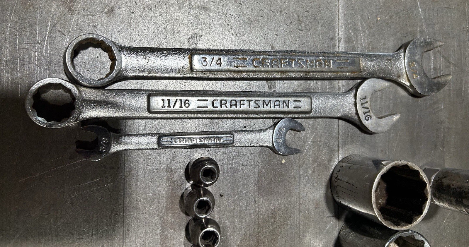 CRAFTSMAN Tools, Sockets, Wrenches, Ratchets, Metric SAE. All USA MADE 50Pieces!