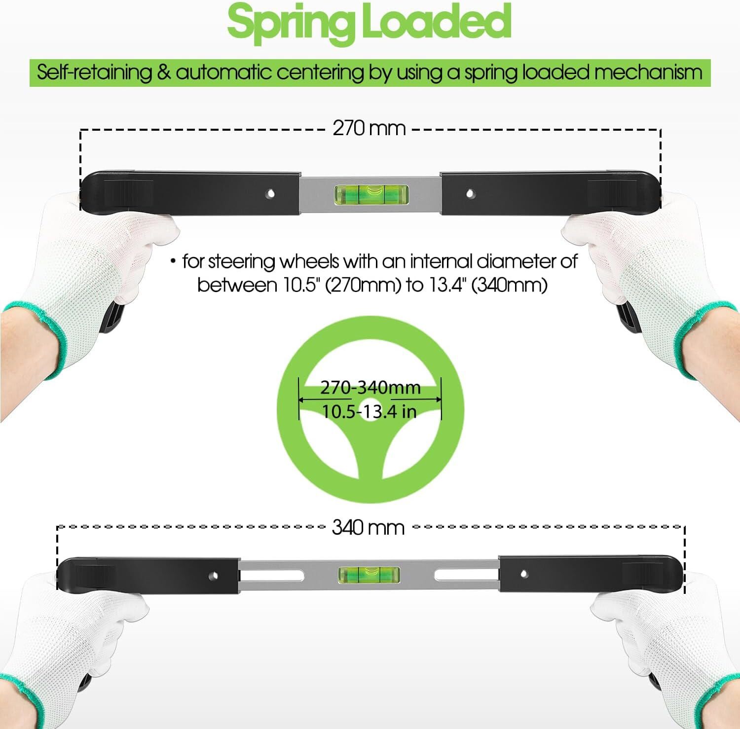 For Passenger Cars,Vans & Trucks 270mm-340mm Steering Wheel Level Alignment Tool