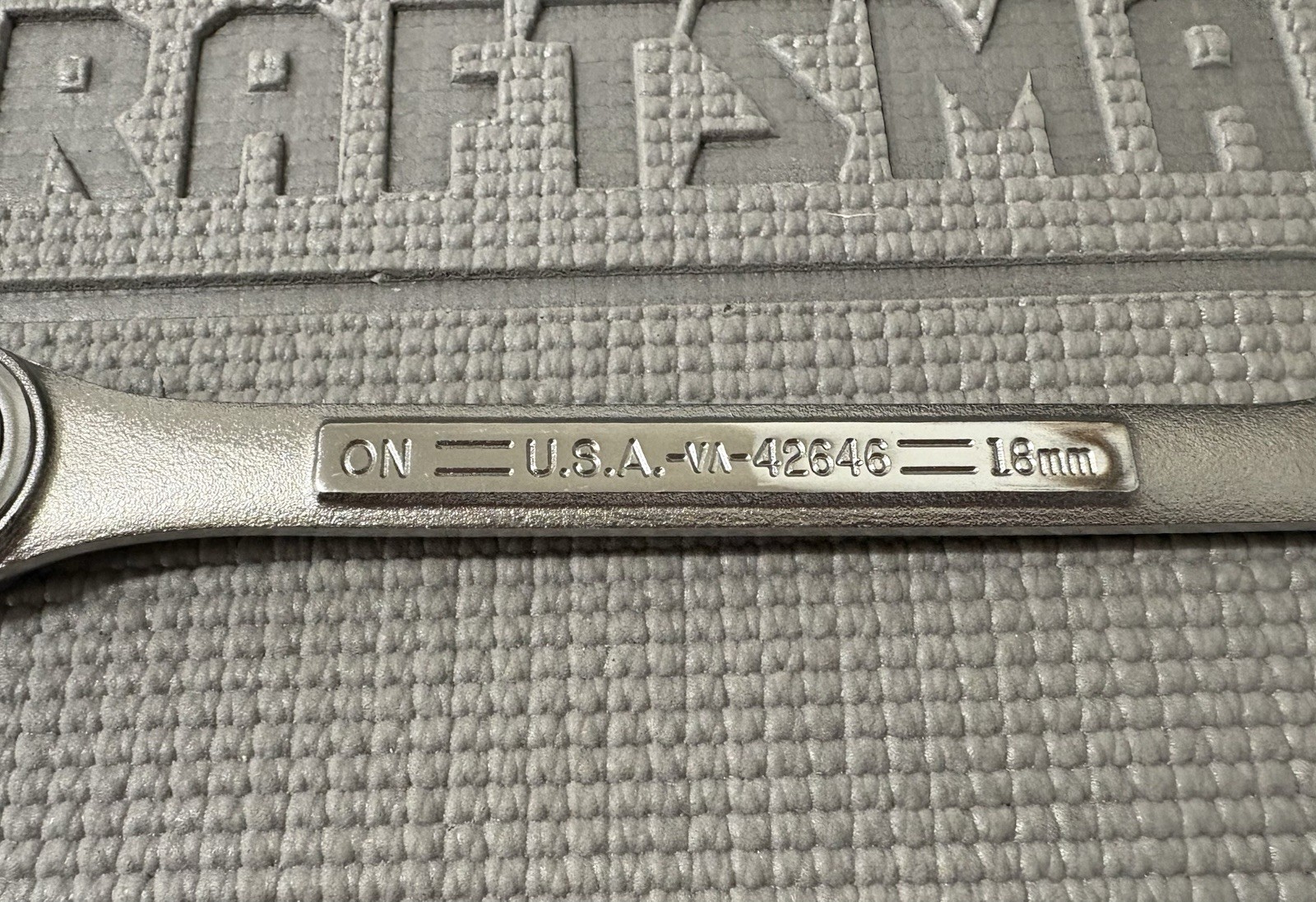NOS Sears Craftsman 18mm Heavy Duty Ratcheting Wrench 42646 VA USA Brand New!