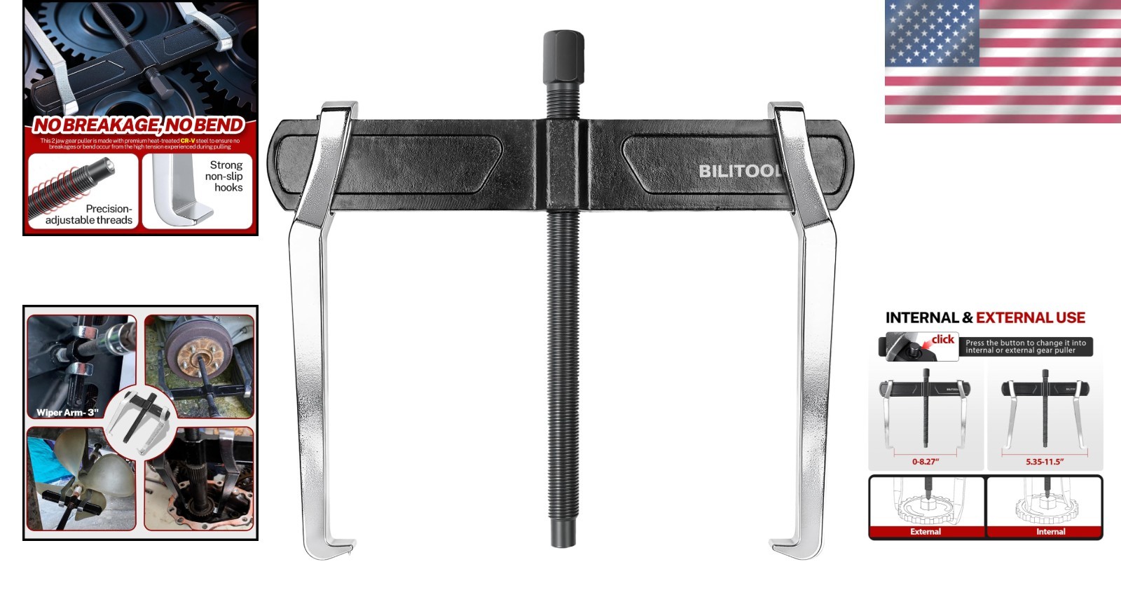 Professional 10″ Gear Puller – Internal & External Use