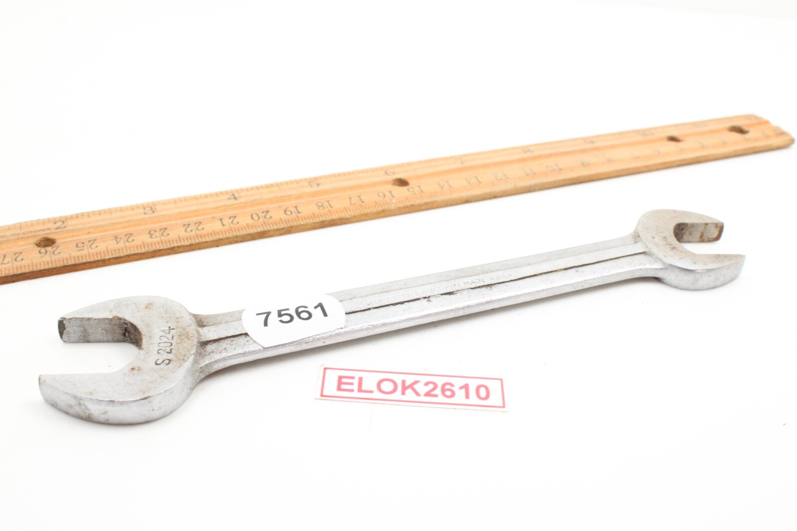 Blue-Point Supreme S2024 5/8″×3/4″ 6 Point SAE Open-end Wrench 7.75″ USA