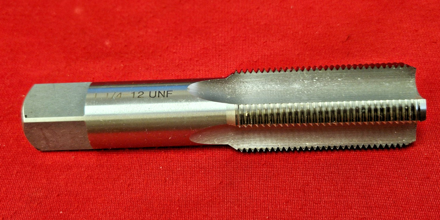 1-1/4″-12 NF Tap Alfa CSHTB70557 Carbon Steel Bottom Hand Tap 4FL US Seller