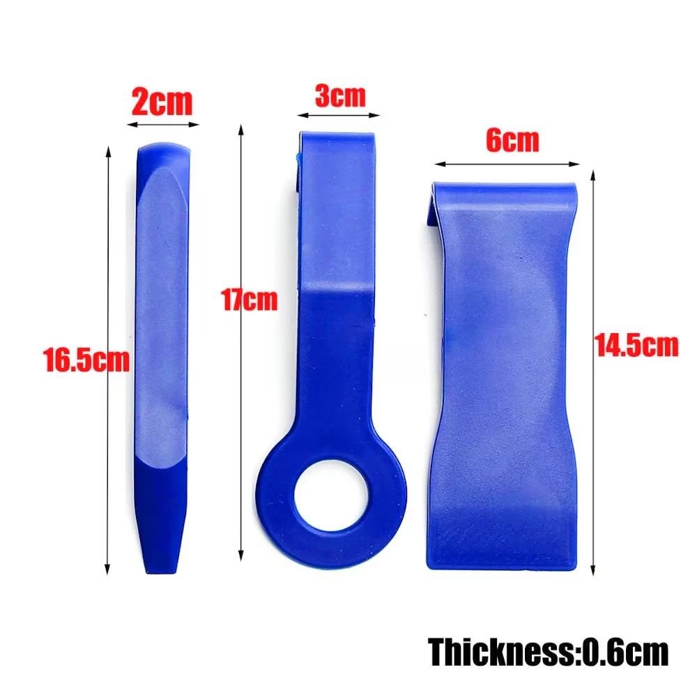 Plastic Trim Removal Pry Tool Set for Car Radio Panel Door Dash Clip Fasteners