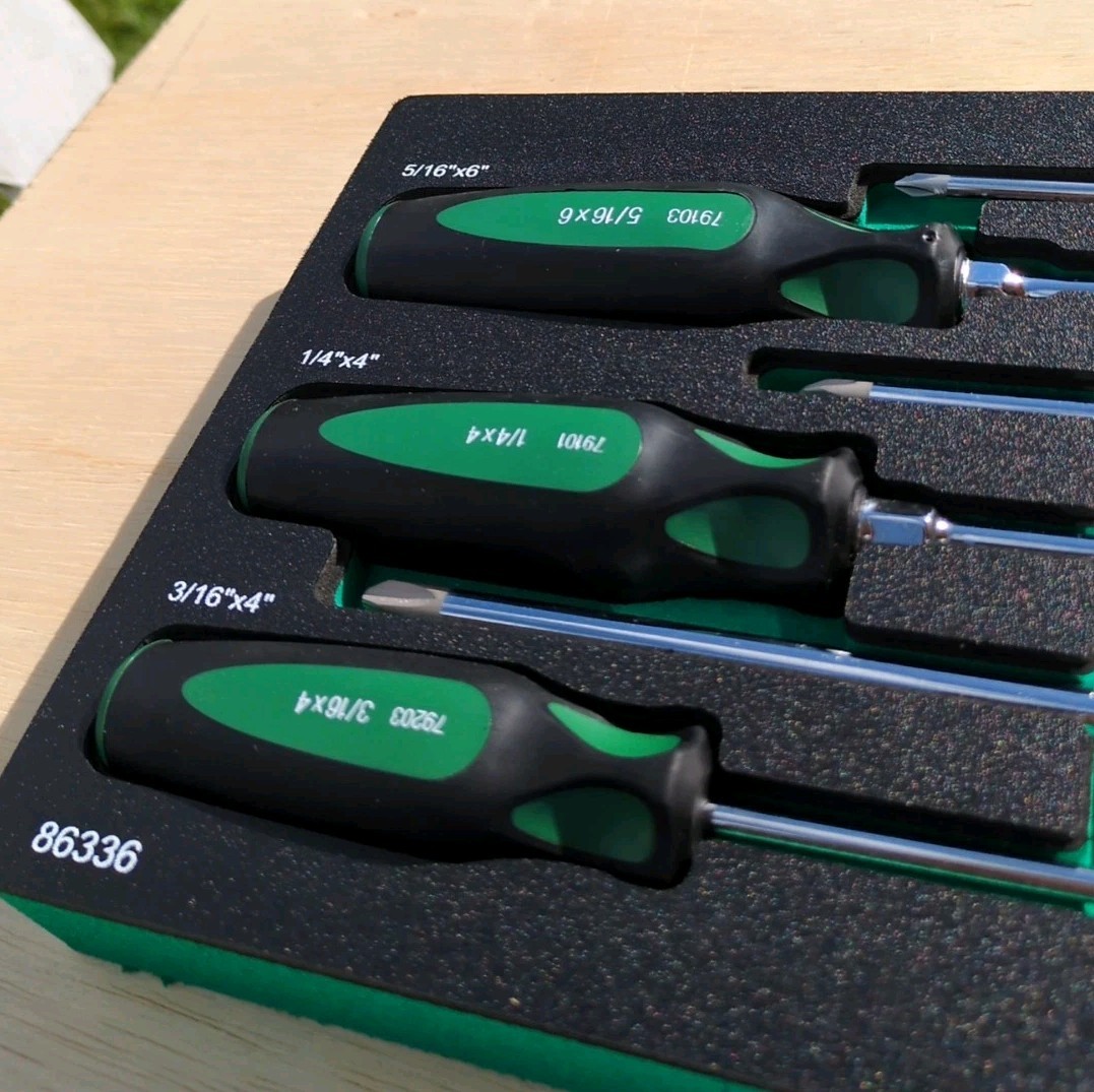 SK Professional Tools 6 Piece Cushion Grip Screwdriver Set Automotive LIFETIME W