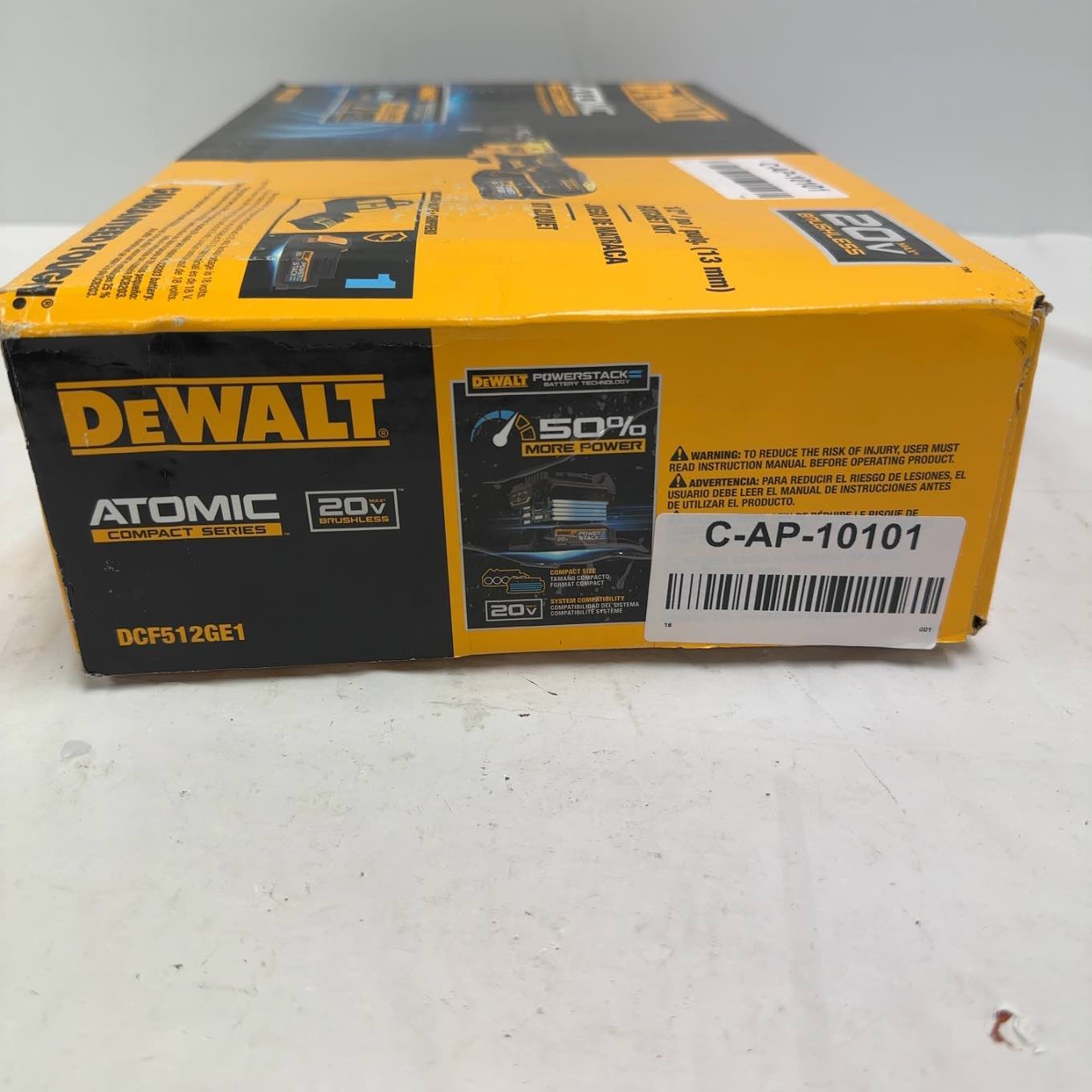 DeWalt DCF512GE1 Atomic 20V Max Brushless 1/2 in Cordless Ratchet Wrench Kit
