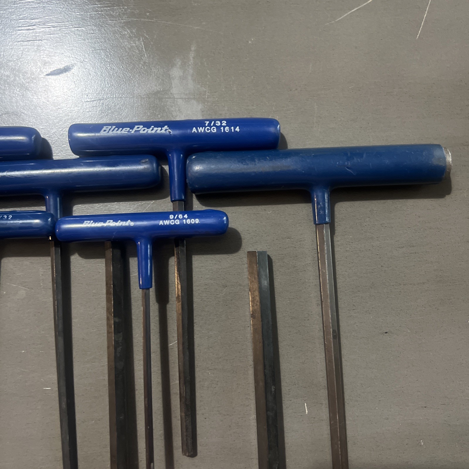 BLUE-POINT TOOLS 2 SETS 6 T-HANDLE HEX SAE & 8 T-HANDLE HEX METRIC WRENCHES