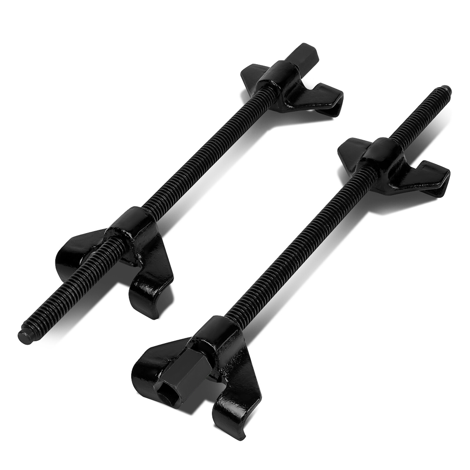 2pcs 15″ L Black Chrome Vanadium Steel Strut Coil Spring Compressor Suspension
