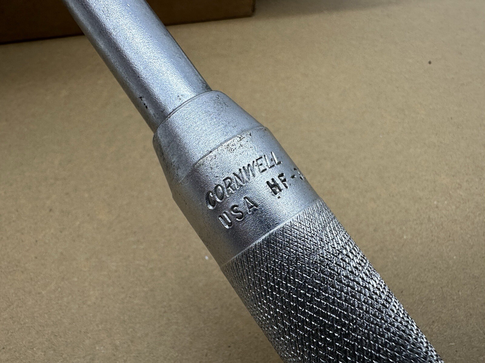 Cornwell Tools USA 1/2” Drive 24” Long Knurled Handle Chrome Breaker Bar HF324