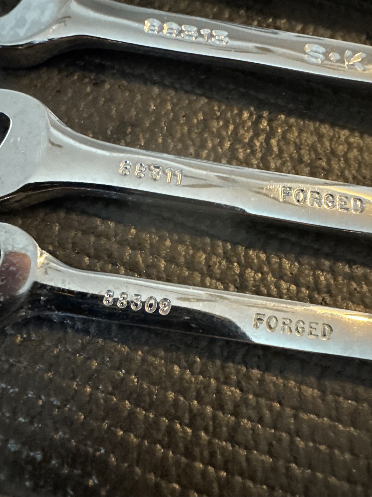 SK Tools USA S-K 5pc Full Polish Metric Combination Wrench Set 17/14/13/11/9mm