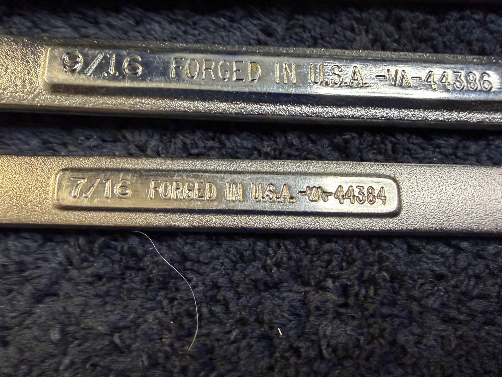 4 – Vintage Craftsman 6-Point VA SAE Combination Wrenches 7/8 5/8 9/16 7/16