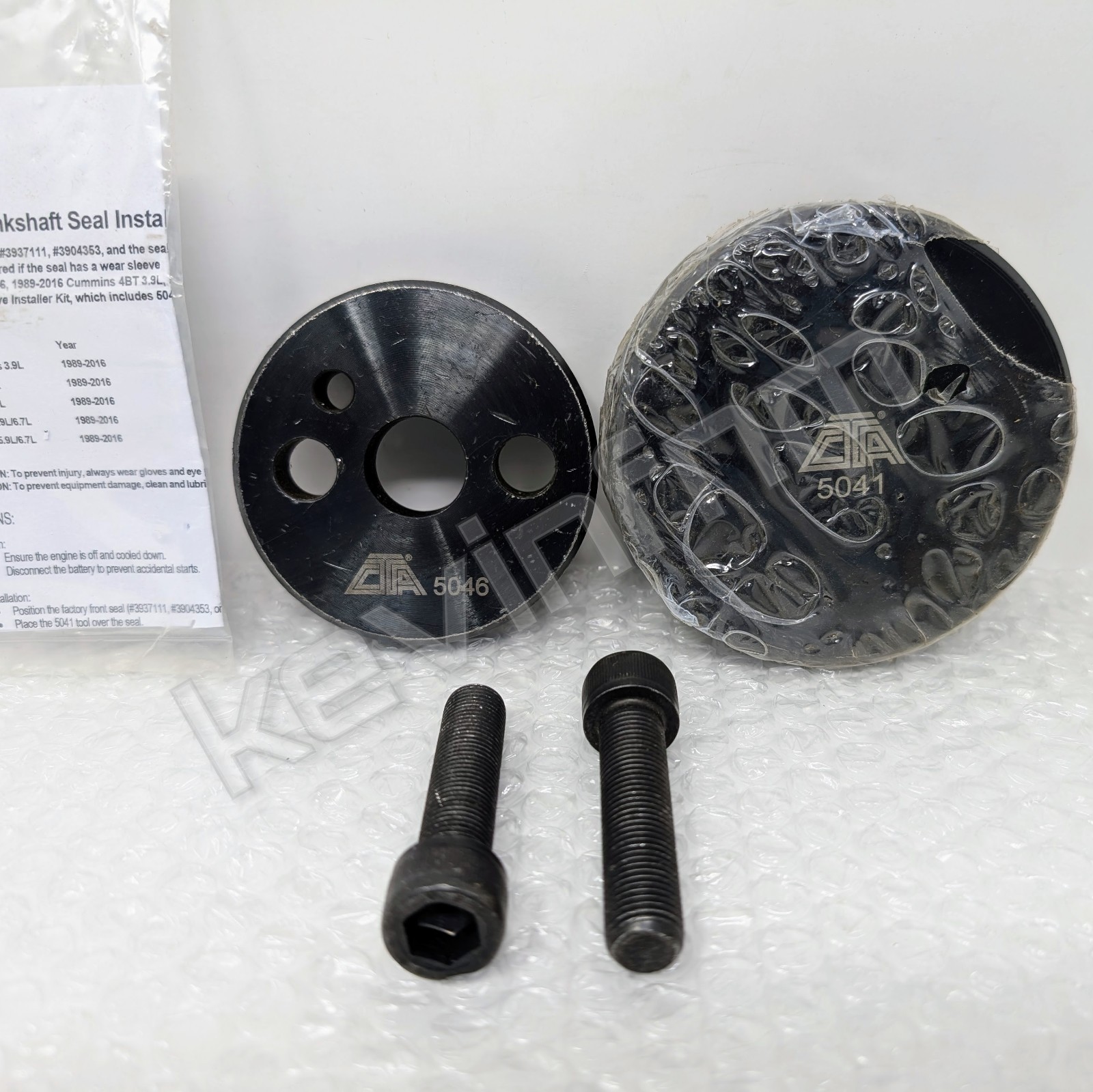 NEW **GENUINE CTA Tools®** 8612 Cummins Sleeve Installer Kit 3.9L , 5.9L & 6.7L
