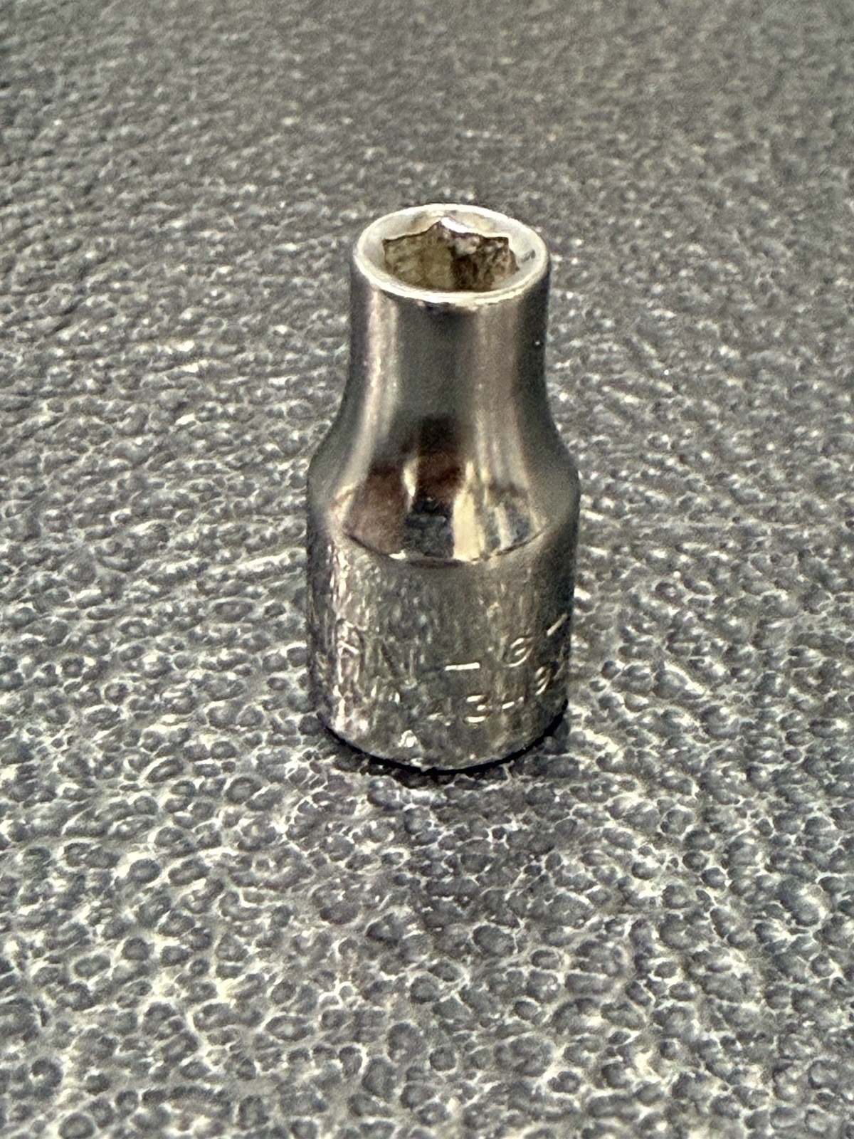 Vtg 3/16 Craftsman G-Series Part 43491 – 1/4″ Drive 6-Point Socket USA Made