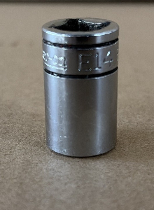 Snap on Tools FLE140 E14 Internal Shallow Socket 3/8″ Drive Chrome USA