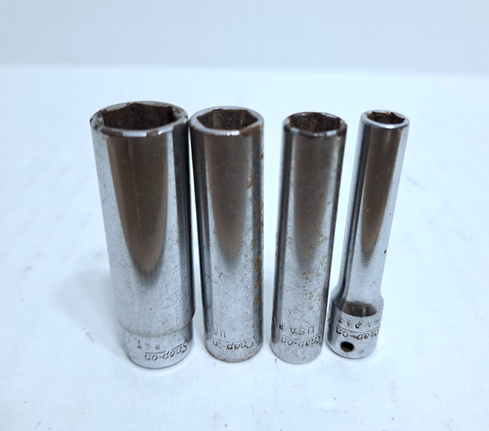Vintage Snap On Deep Socket Set 1/4 Drive STM11 STM14 STM7 STM10
