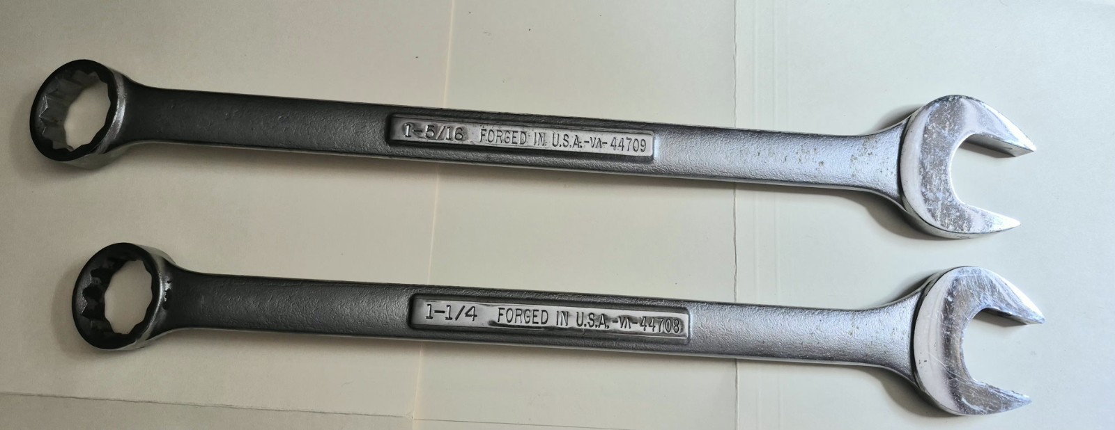Craftsman USA 4 Piece VA Combination Wrench Set*1-1/16,*1-1/8,*1-1/4,*1-5/16