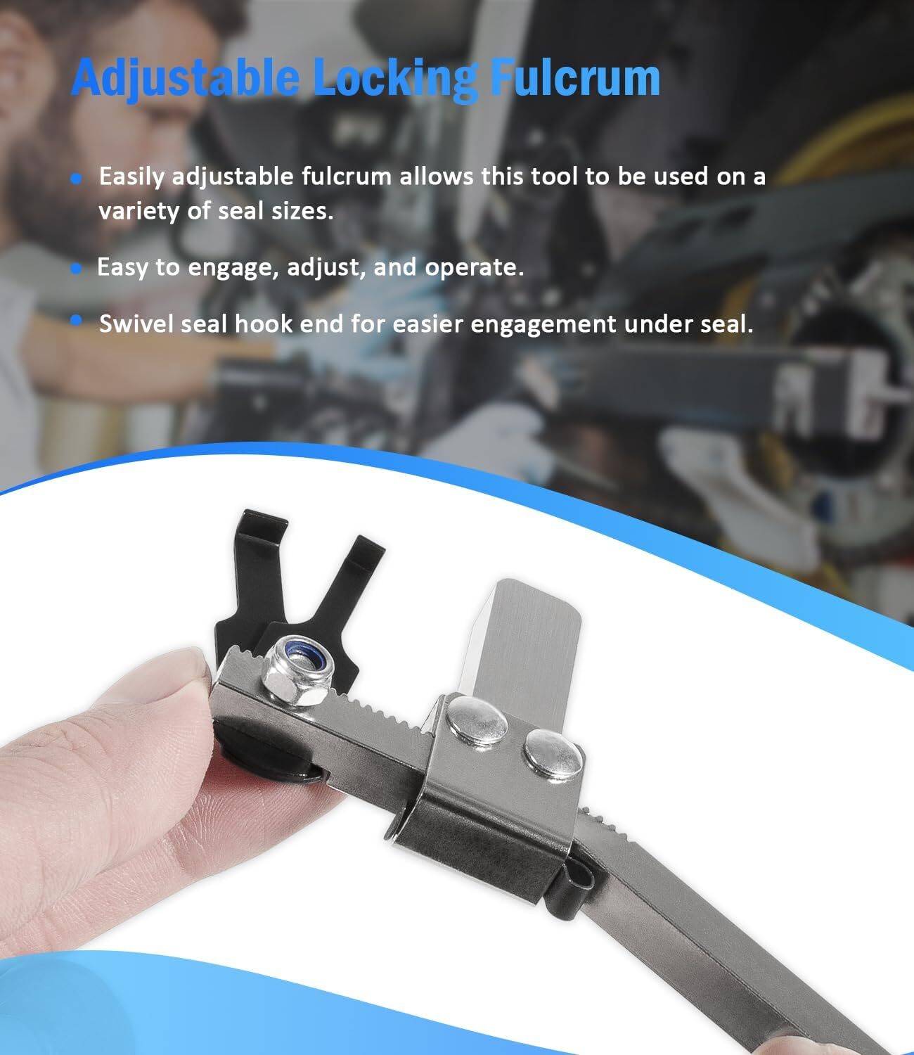 SP009 Shaft Type Seal Puller Application Cam Shaft Crank Shaft Auto Removal Tool