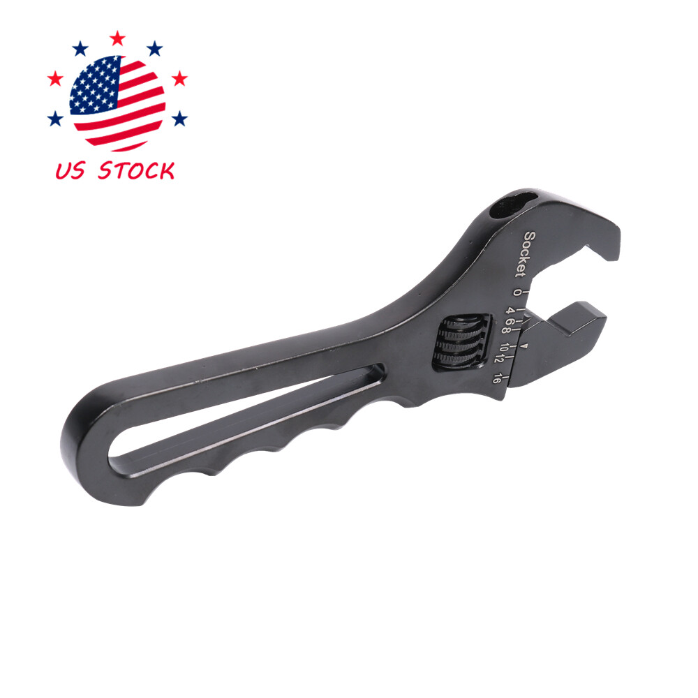 Adjustable Wrench Aluminum Tool Spanner Black 3AN-16AN New For Hose End Fitting