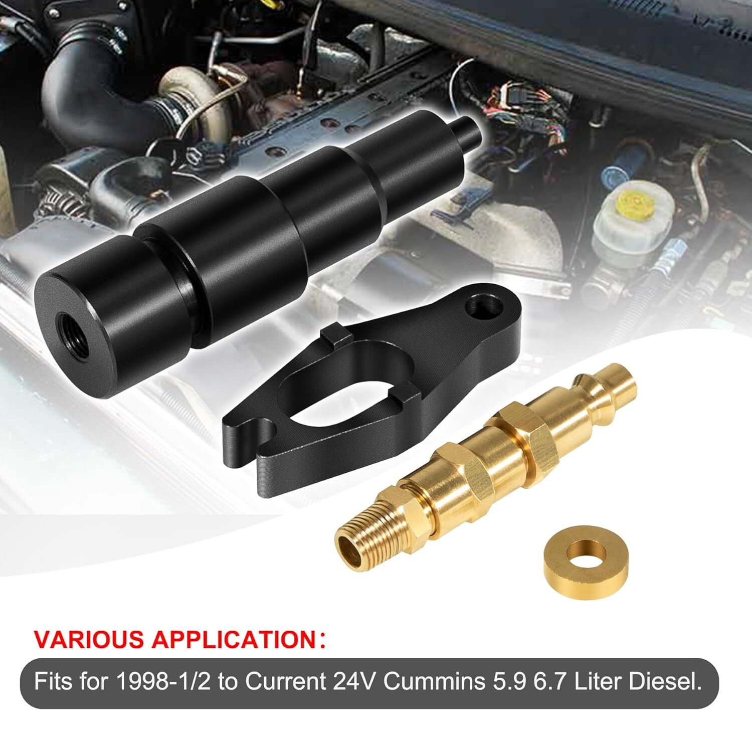 Compression Test Adapter Tool Fits for 6.7L 5.9L Cummins Diesel Engine Dodge Ram