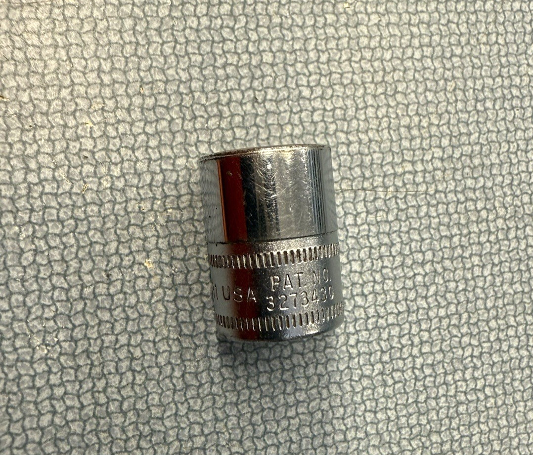 Vintage Underline Snap-on logo 13mm 3/8″ drive 6 point socket FSM131 Made in USA