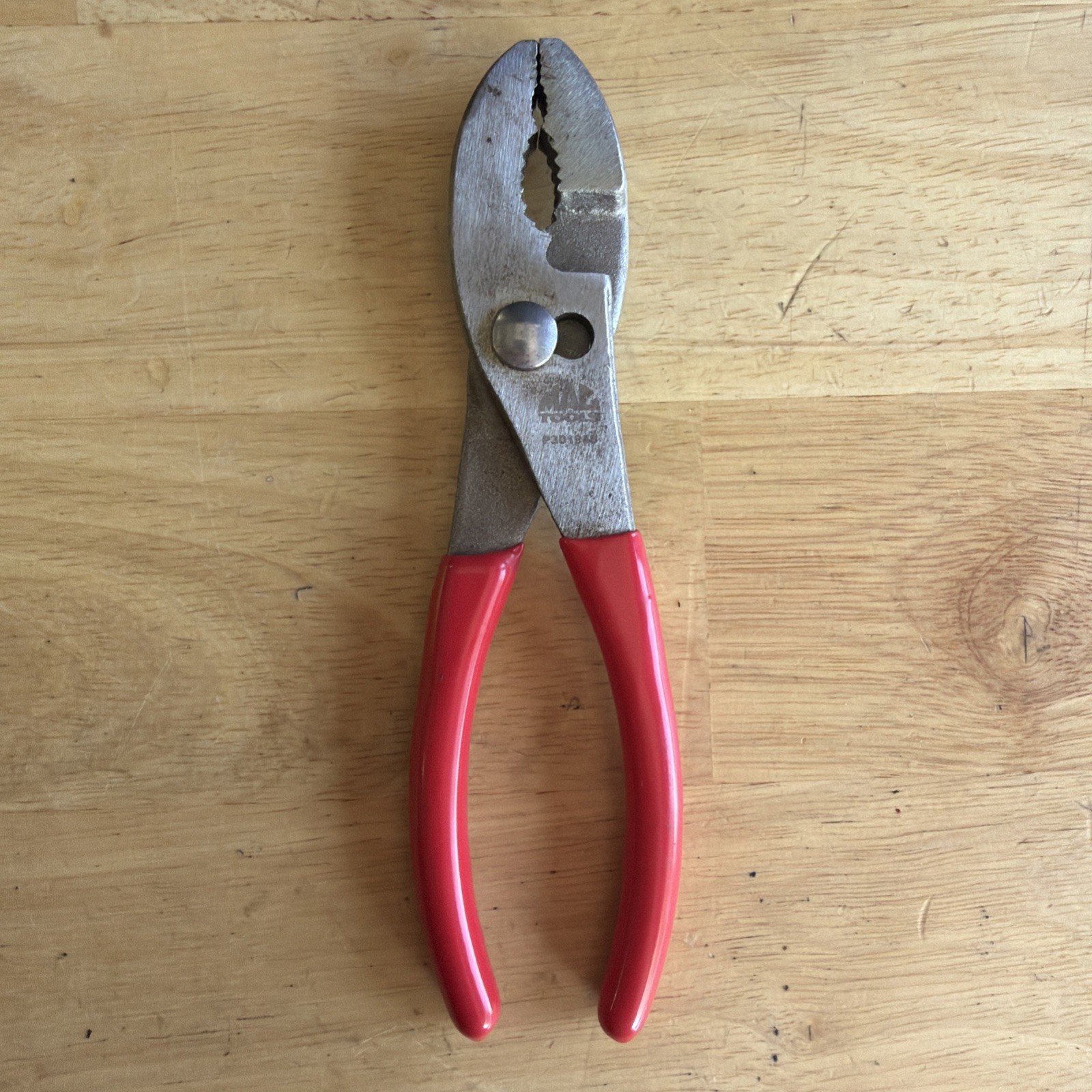 Mac Tools 6.5″ Adjustable Slip Joint Pliers Red Handle P301948 READ!