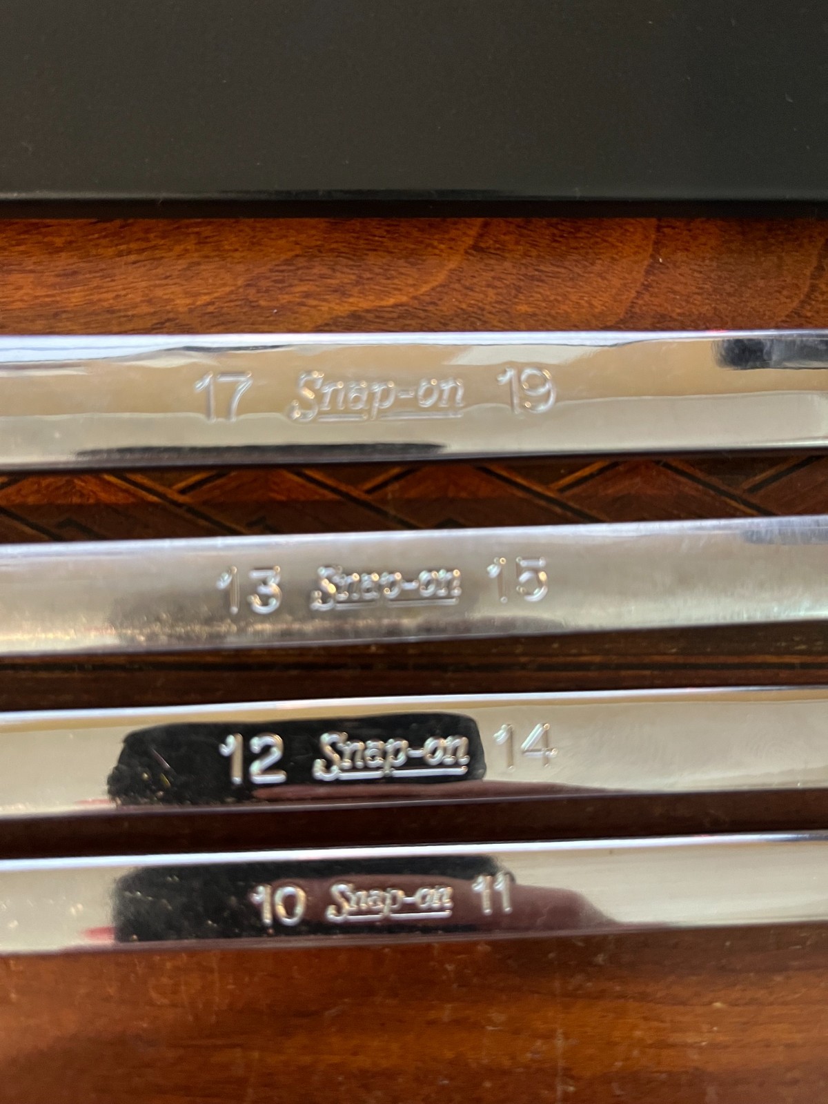 Snap-on XBM10-19S Metric 6 Point Double Box End Offset Wrench Set Super RARE!