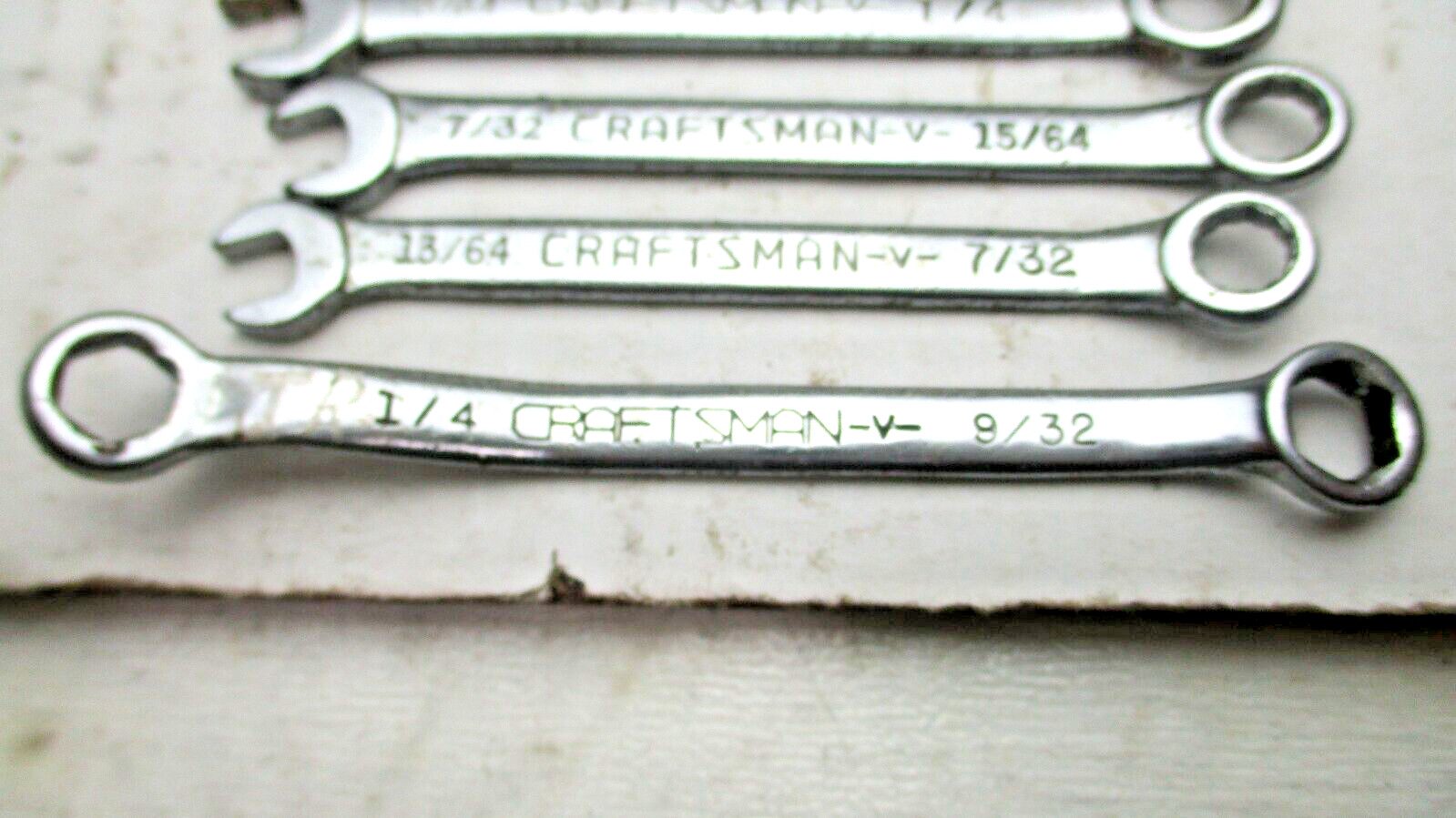 Craftsman Lot Of 7 Combination Wrenches Vintage See Pictures For Details