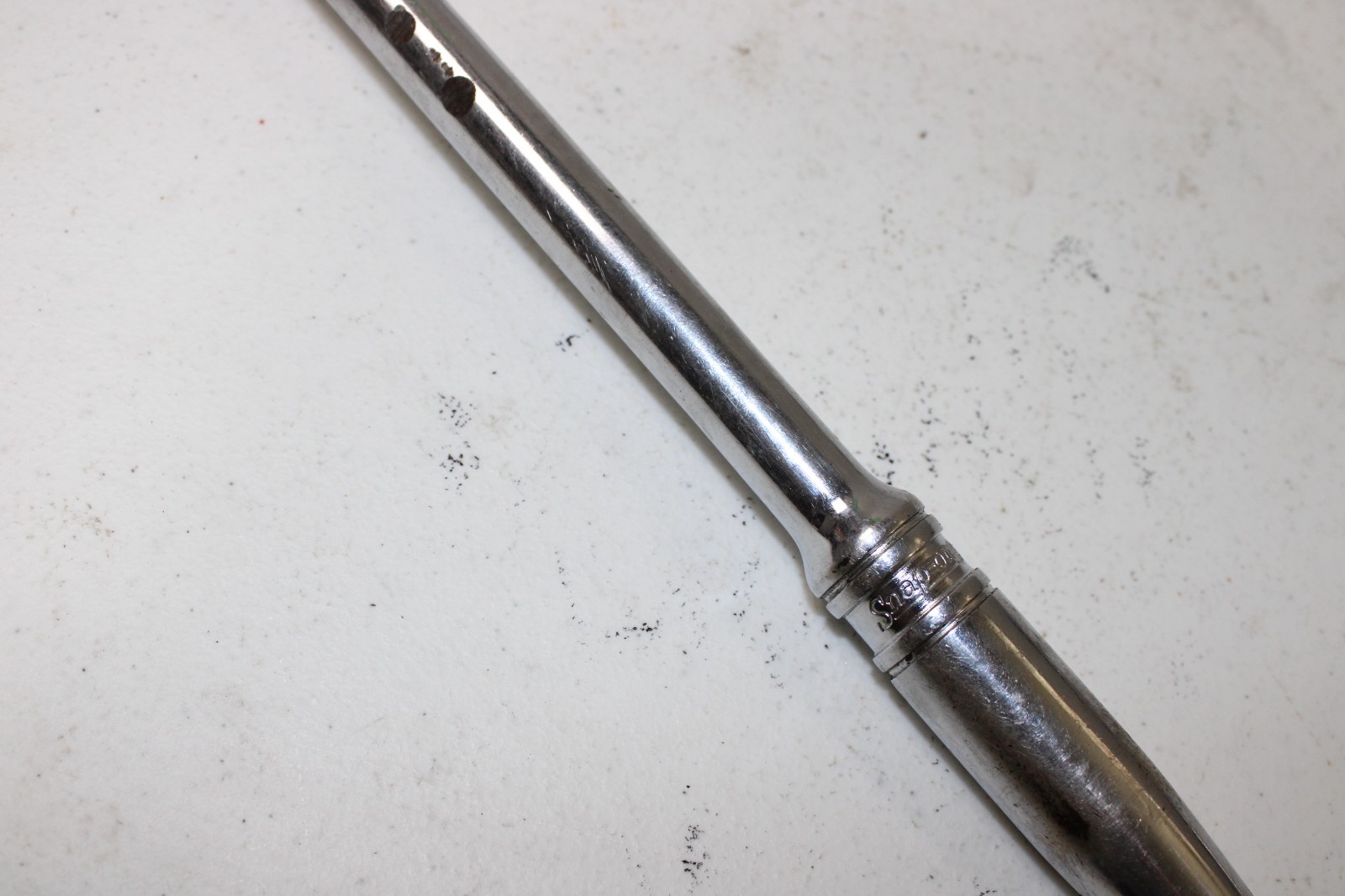 Snap-On 1/2” DR 15″ Long Standard Handle Chrome Ratchet SL715