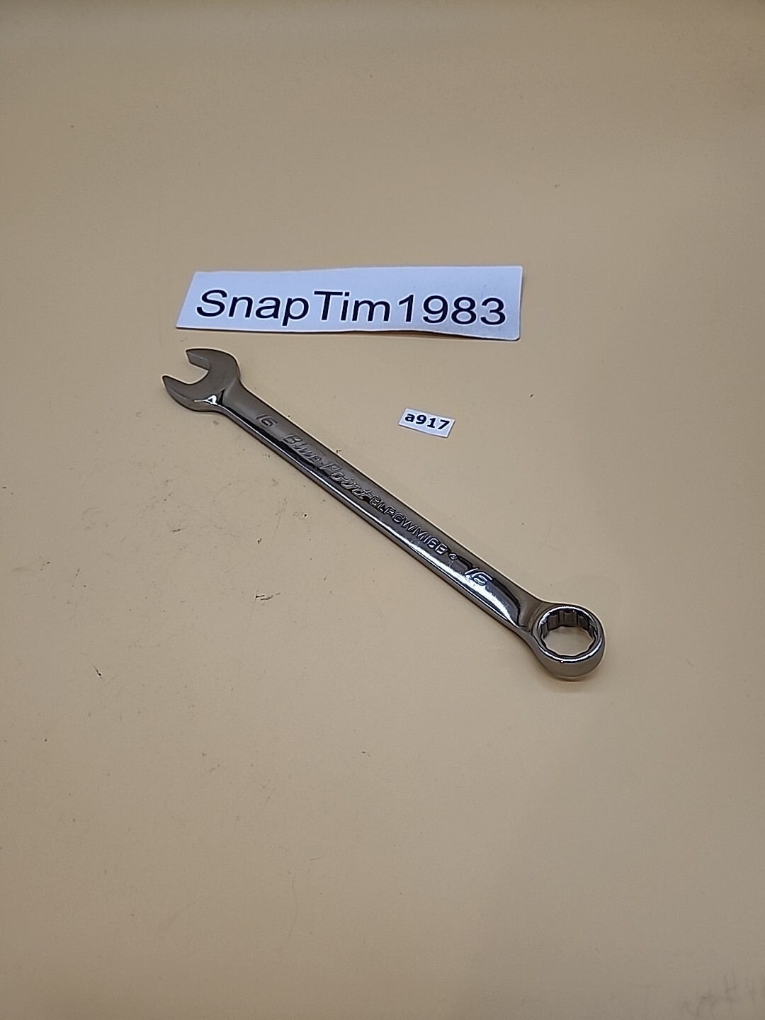 Blue-Point BLPCWM16B, 16mm Combination Wrench, 9.1″ Long, 12pt USA