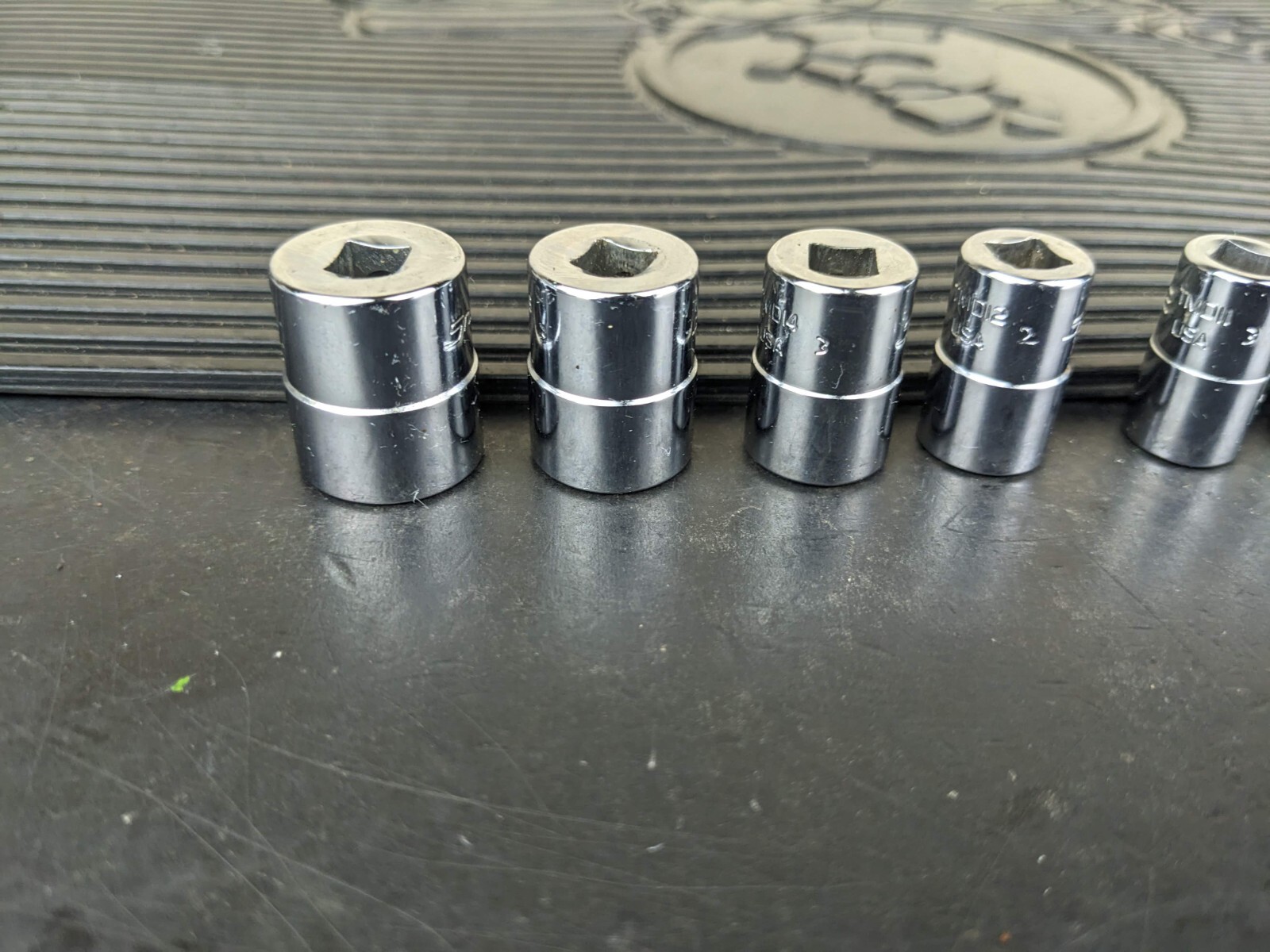 #bg107 Snap-on Tools 110TMDY USA 10pc 1/4″ Drive SAE Shallow 12pt Socket Set