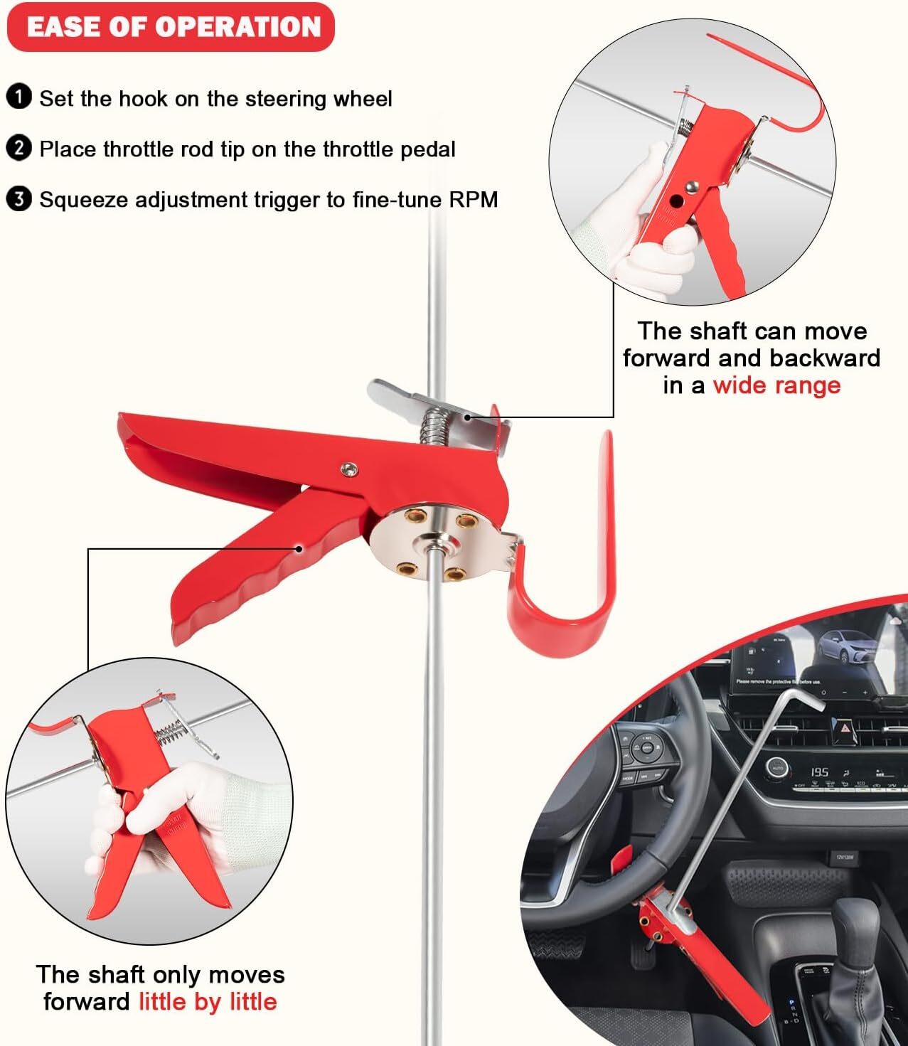 THE393 Pedal Depressor for Car Testing, Repairing & Auto Maintenance