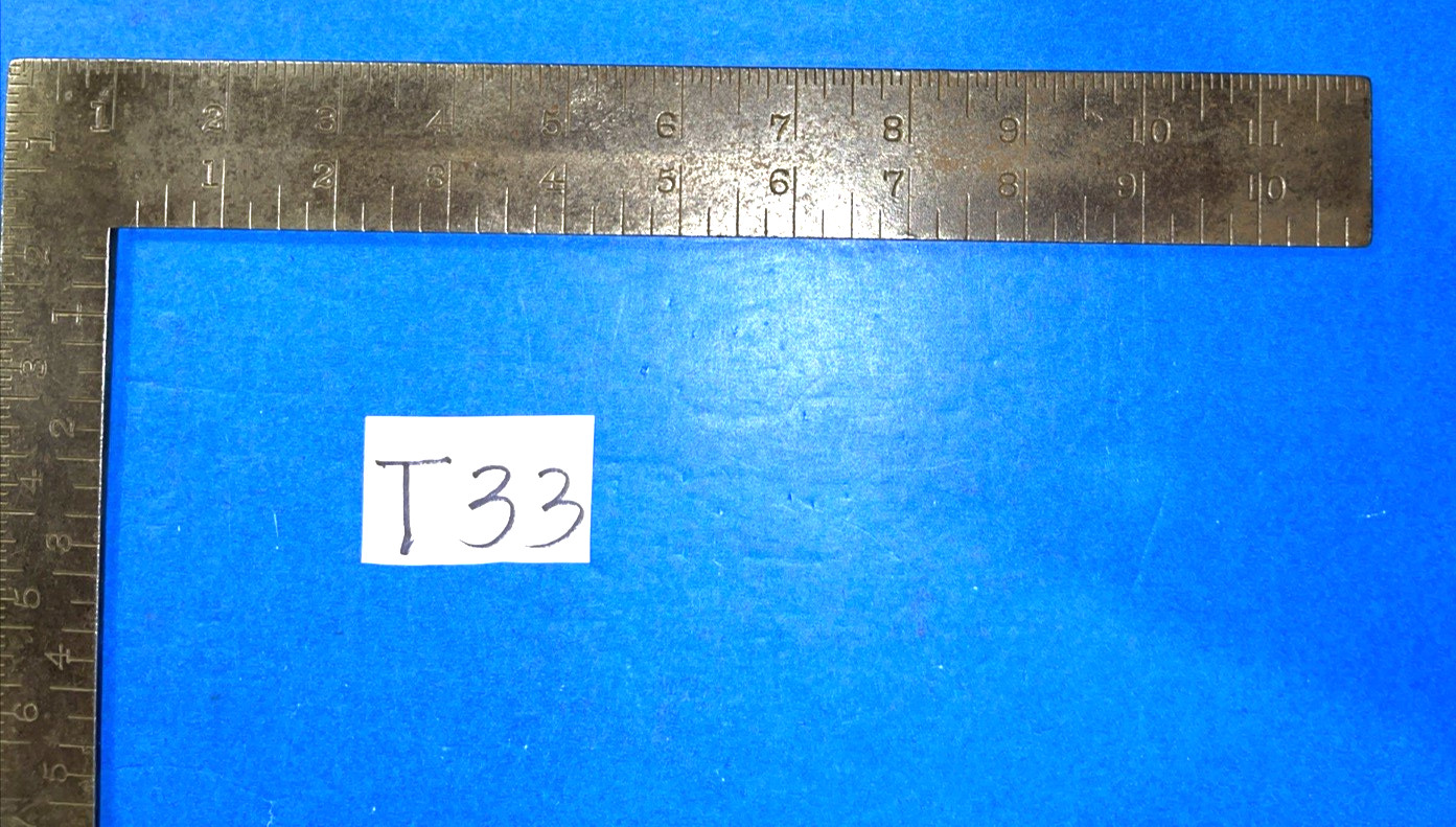 EAGLE SQUARE MFG. CO VINTAGE STEEL LAYOUT SQUARE 8″ – 12″ FREE SHIP IN US