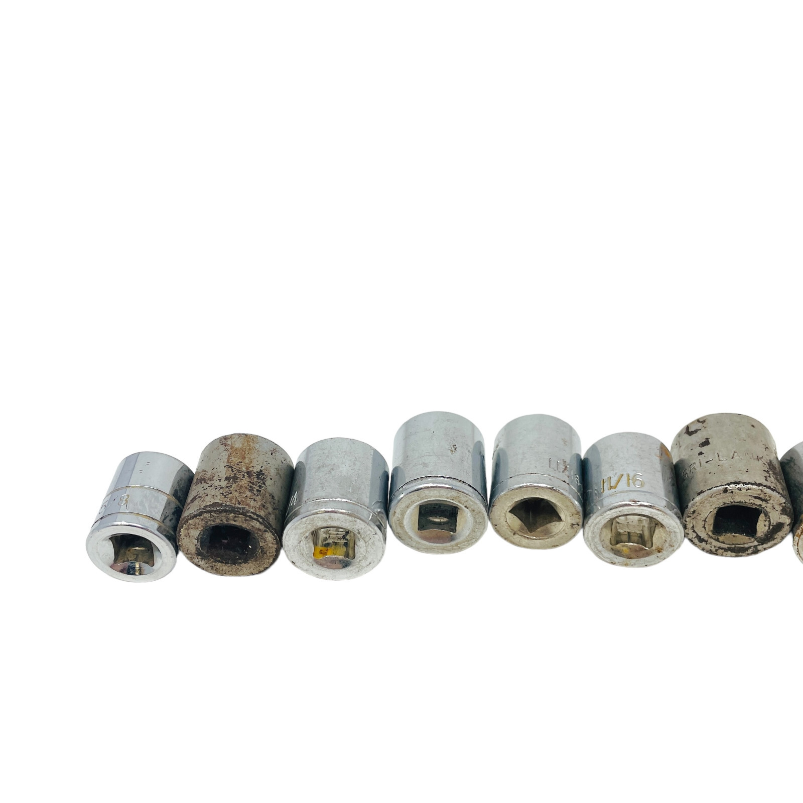 25 Pcs K-Mart and Assorted 1/2 in, 3/8 in, 11/16 in Socket Set