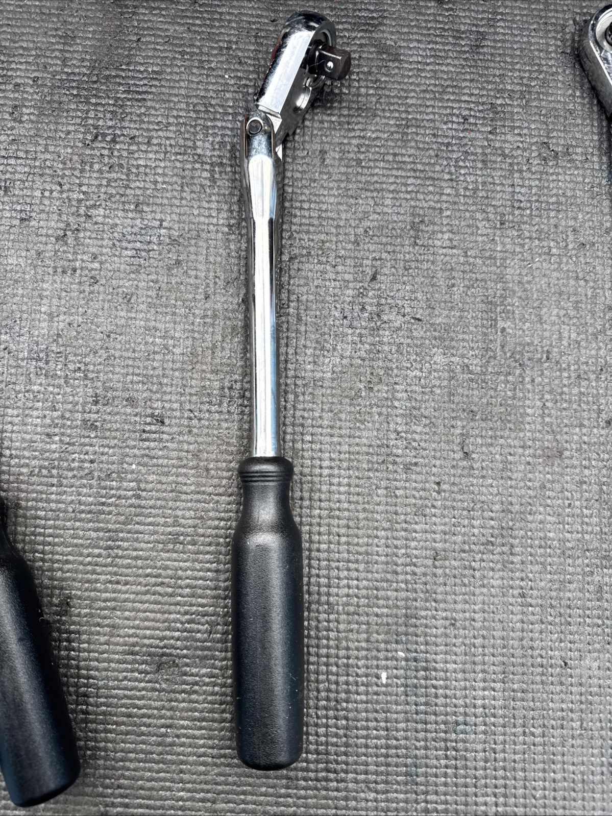 Sears Craftsman 12″ Flex Head Ratchet 3/8″ Drive Black 44836 KZ USA Nos