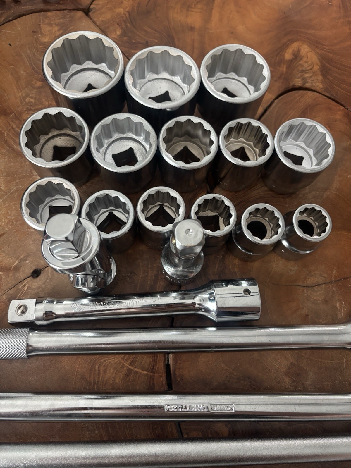 3/4” Drive Socket & Ratchet Set Genius 7/8”-2” DeWalt GearWrench Pittsburgh 21pc
