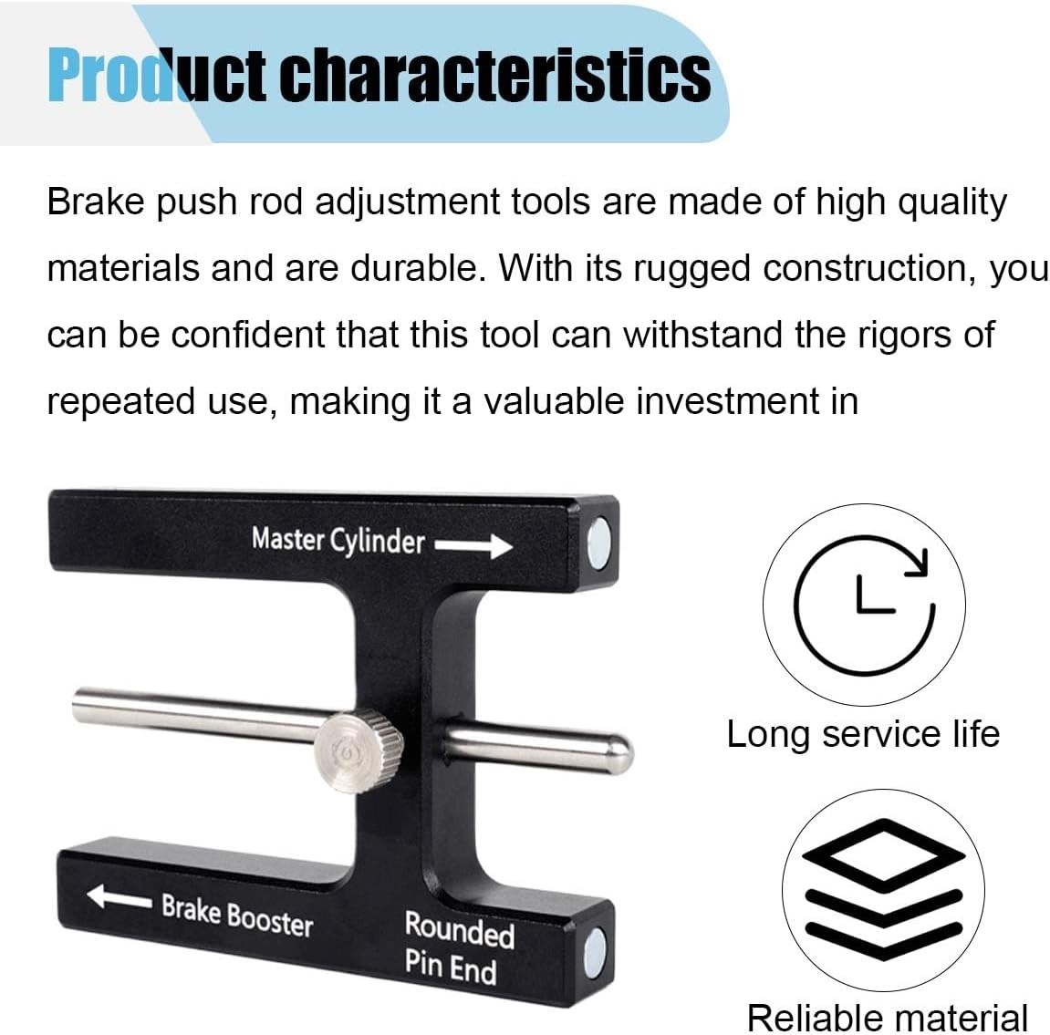 Car Brake Booster Push Rod Adjustment Tool, Brake Pedal Distance Adjustment Tool