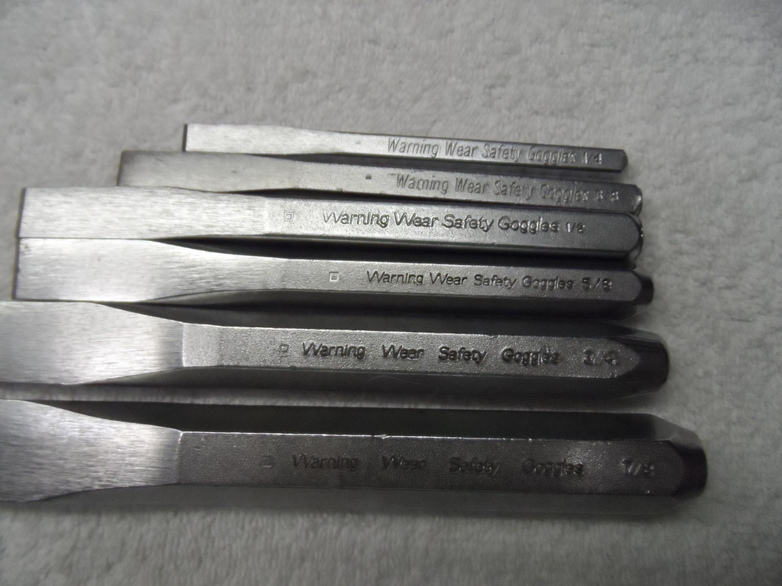 Craftsman Chisel Set, made in USA, PN 42971 to 42976 – 6 pcs (vintage)