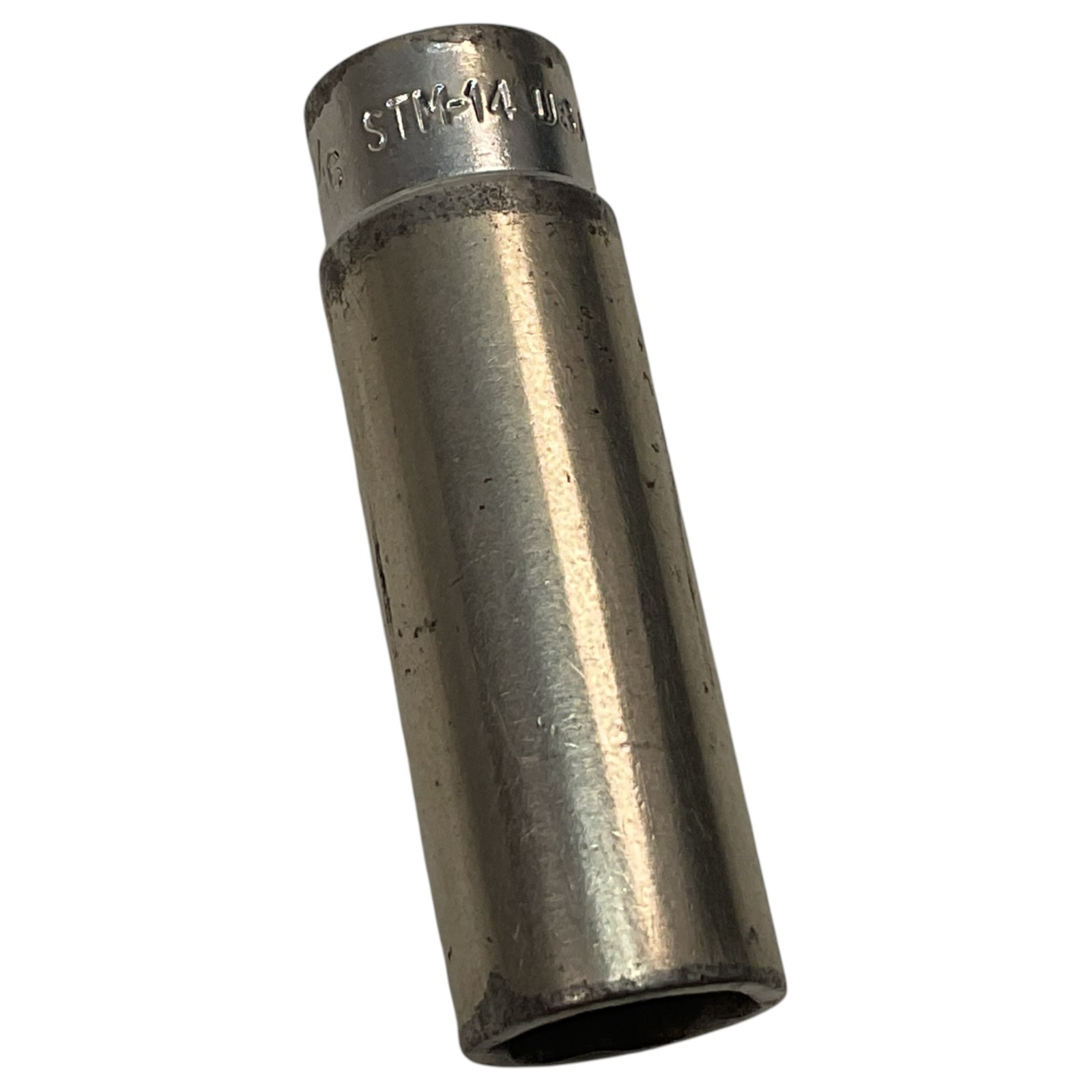 Snap-on STM14 7/16″ 6 Point 1/4″ Drive Deep Chrome Socket USA Tool