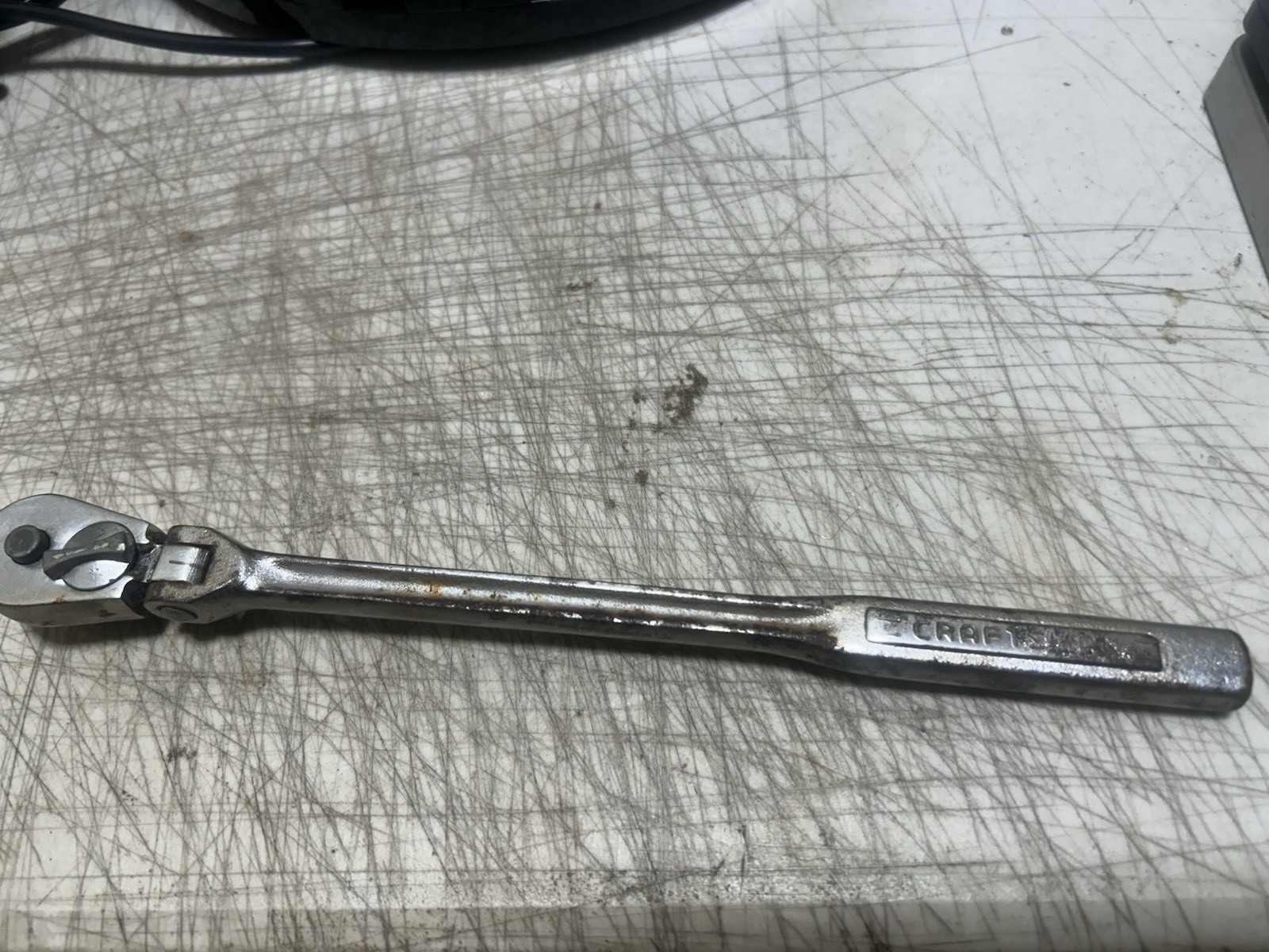 Vtg CRAFTSMAN -V-Series #42791 3/8” Drive Quick Release Flex Head Ratchet USA