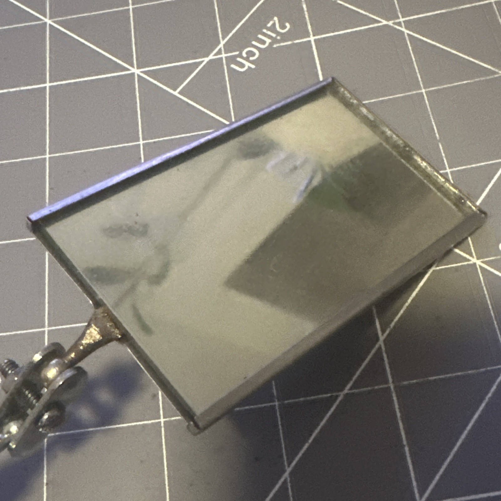 Craftsman Stainless Inspection Mirror Tool USA 2″ Rectangle , 11 To 15″ Length