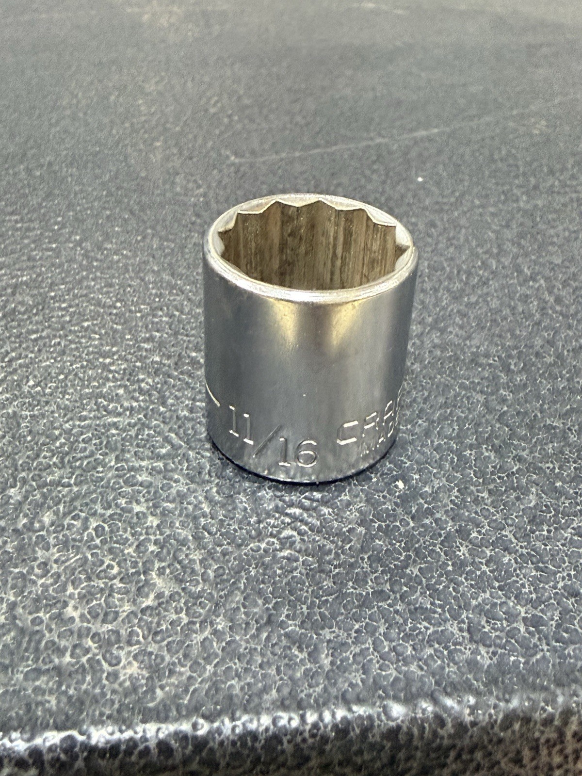 Vtg 11/16″ Craftsman VV-Series PN 44336 3/8″ Drive 12-Point Socket USA Made NOS