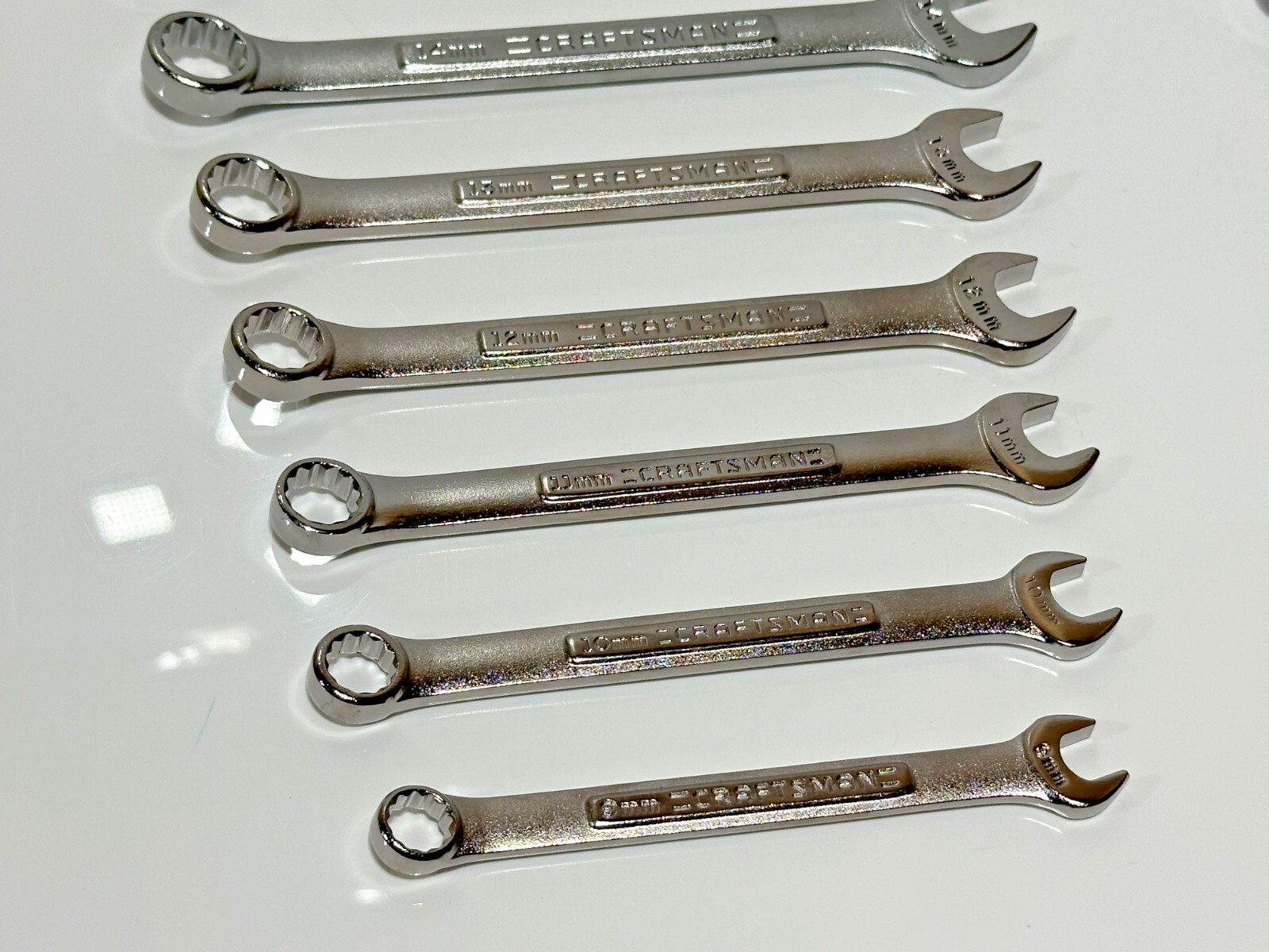 🇺🇸 Craftsman USA VA 18pc SAE 1/4-3/4 Metric 9-17mm Combination Wrench Set, NOS