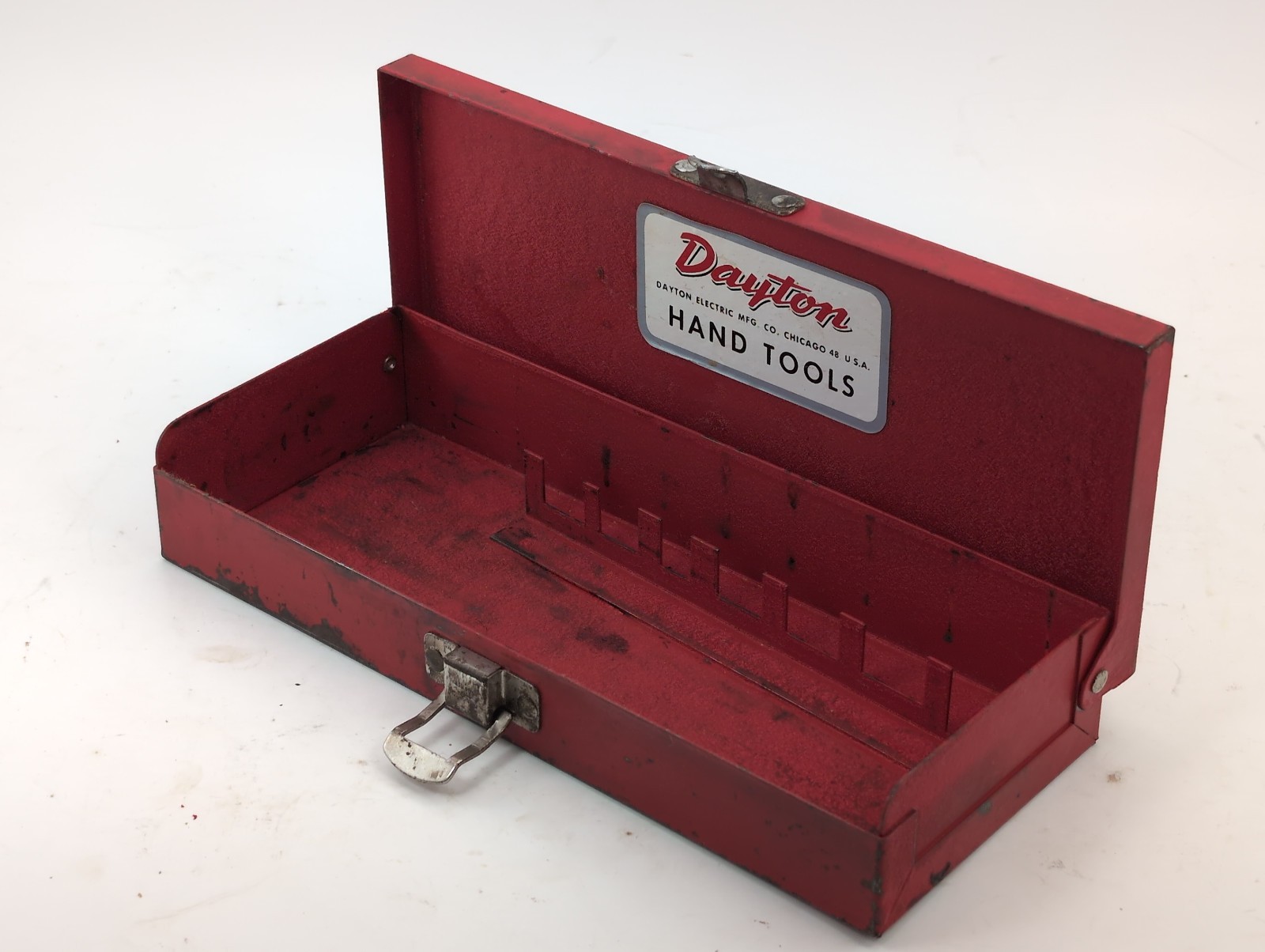Charming Vintage Dayton Hand Tools Metal Box 8-1/4 x 3-1/2 x 1-1/2