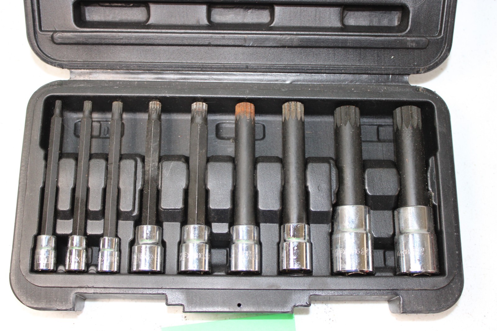 VIM XZN400 – 9 PC XZN4 thru XZN18, 4″ Long XZN Triple Square Drive Socket Set